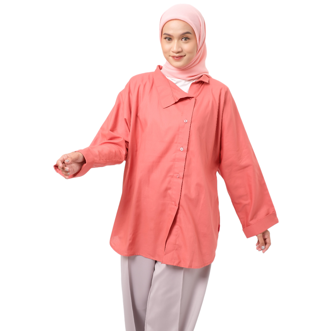 S Tunik Batwing Rainbow Series - Teracotta