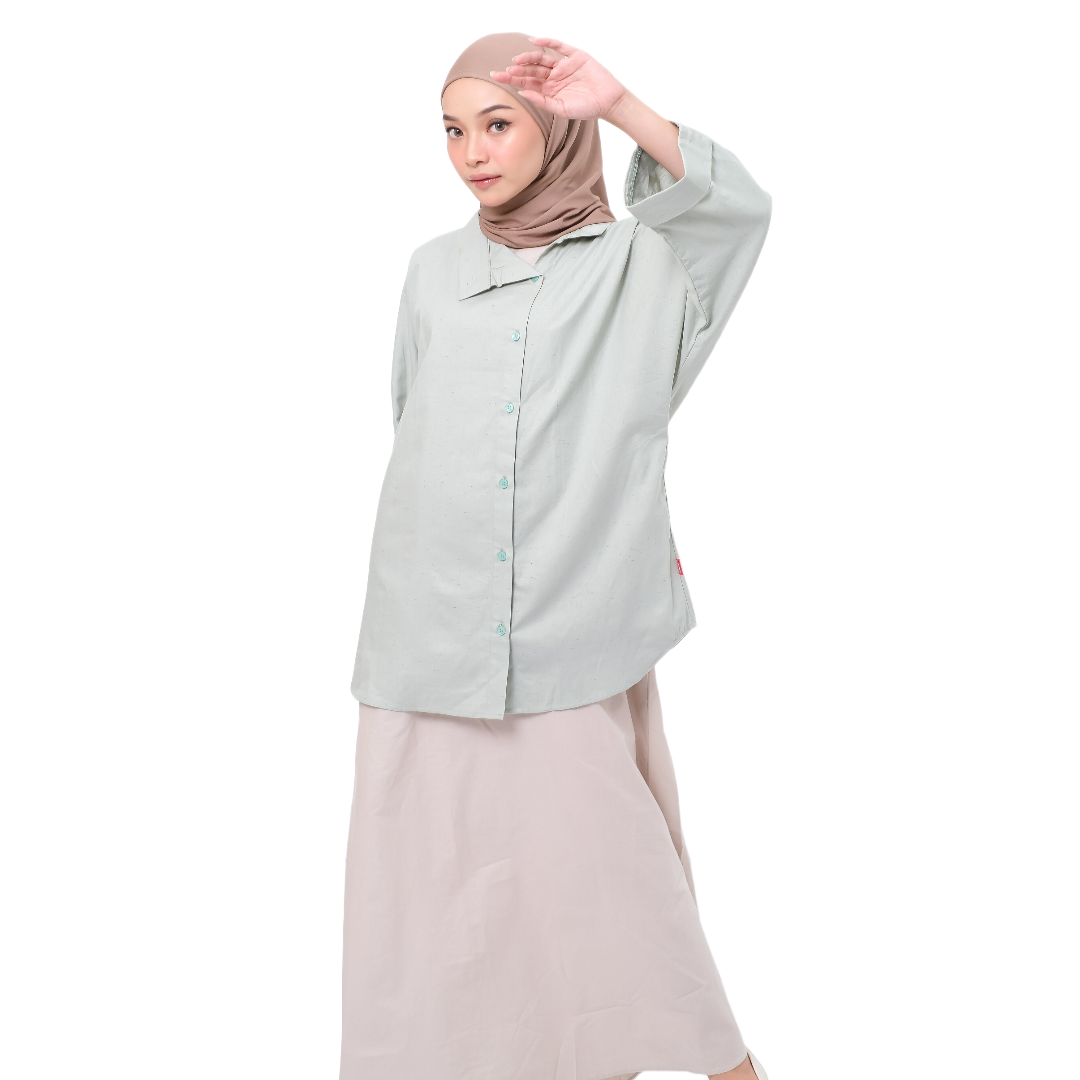 S Tunik Batwing Rainbow - Mint