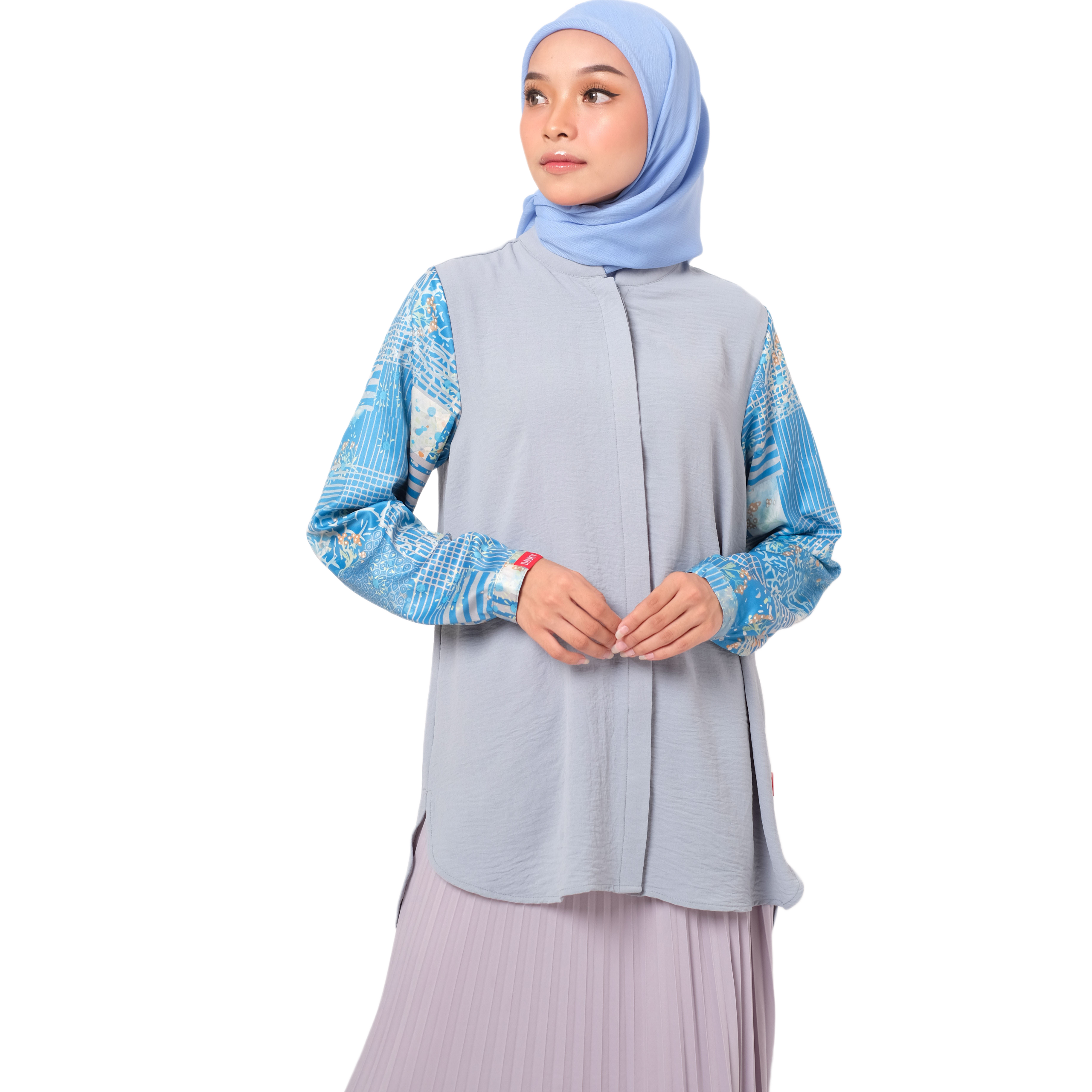 M Tunik Crinckle Tokyo - Biru