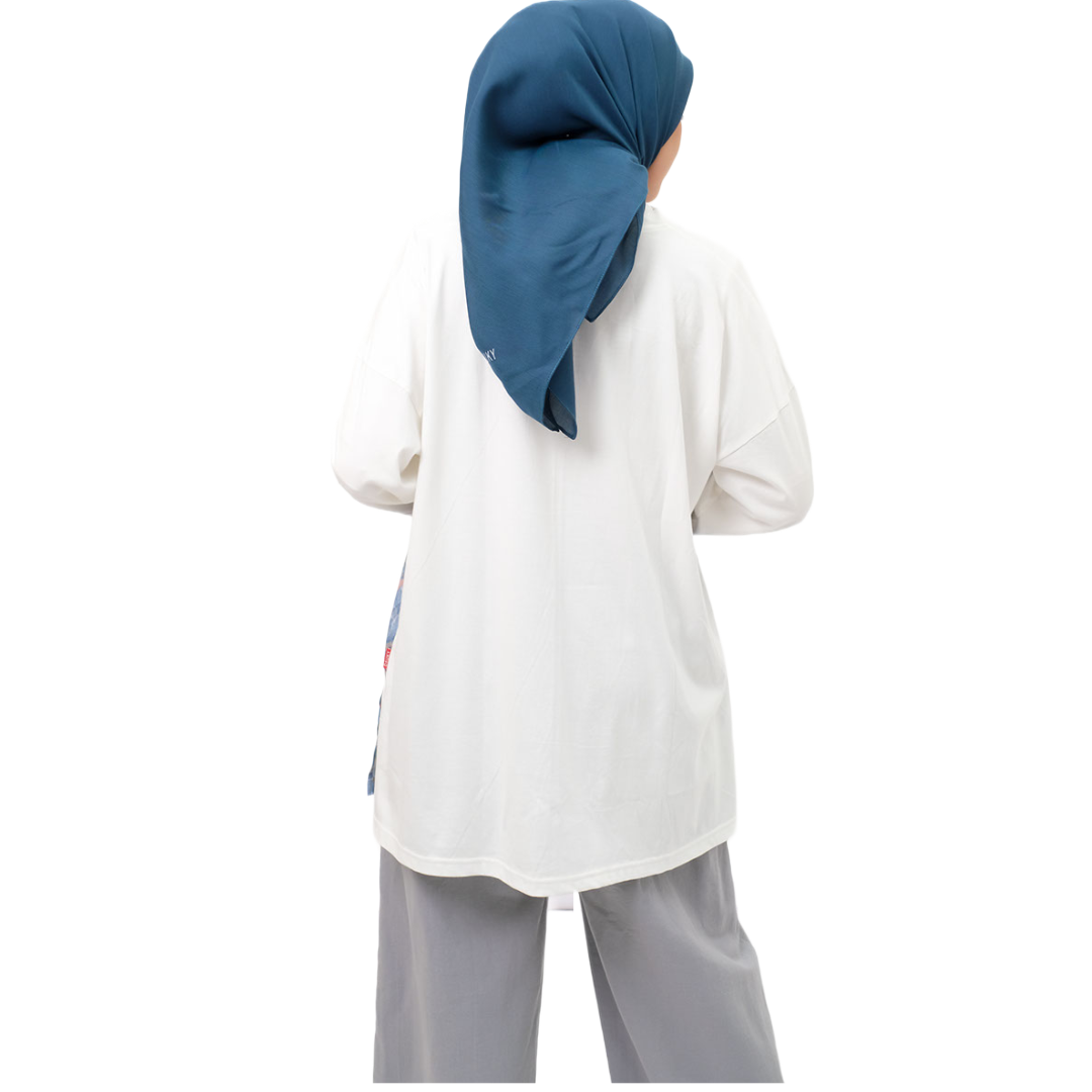 S Tunik Combed Marble - BW