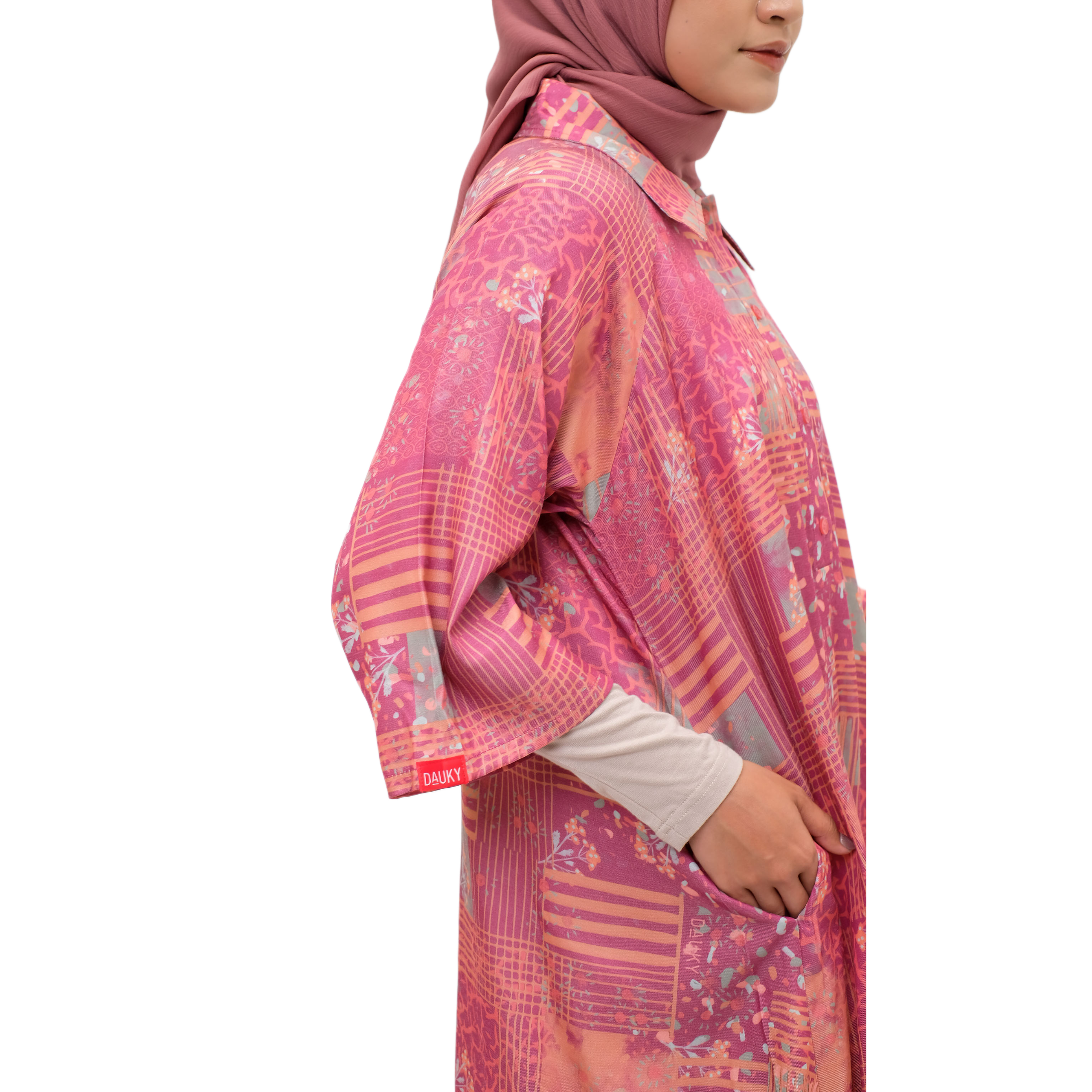 L Dress Raglan Tokyo - Merah