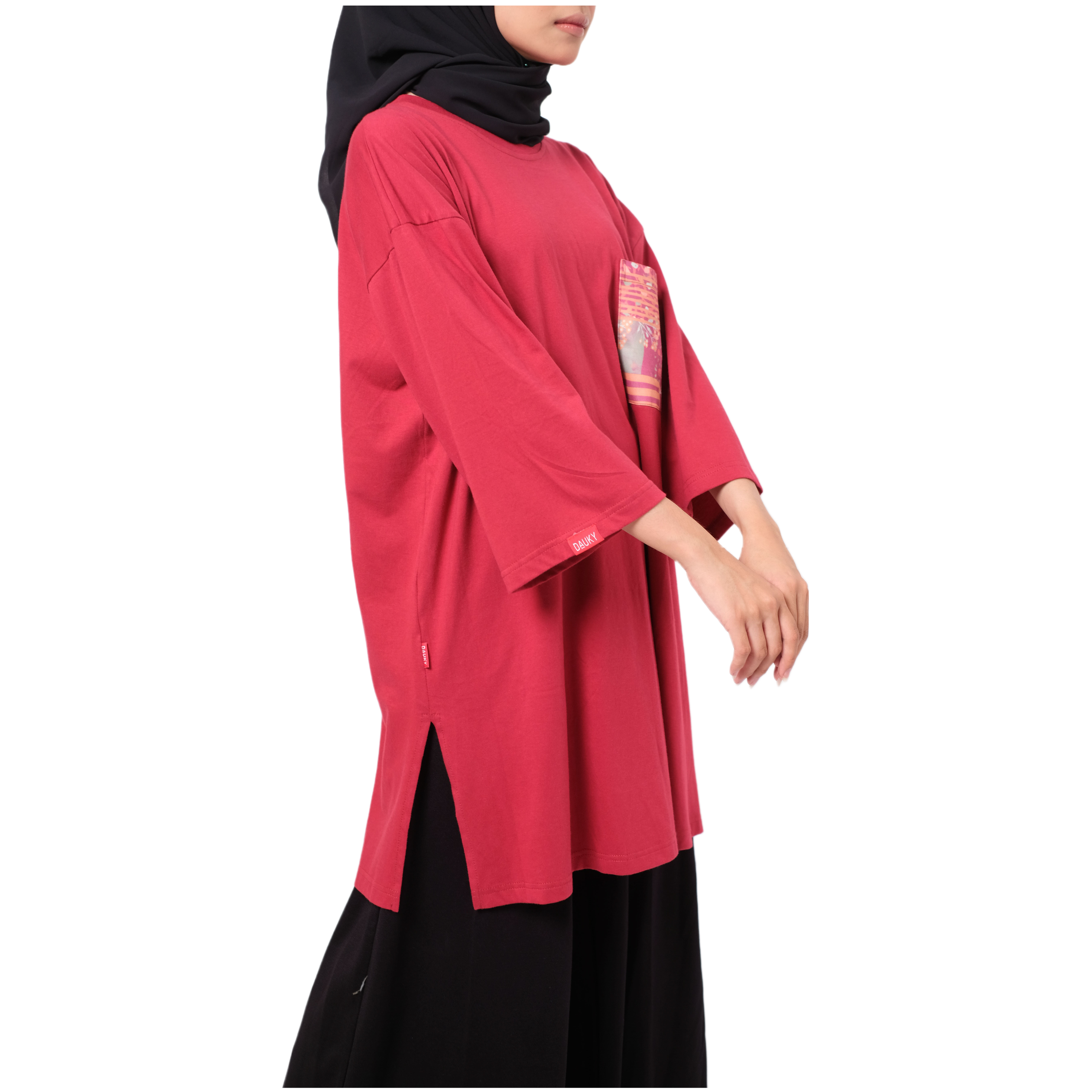 M Tunik Combed Pocket Tokyo - Merah