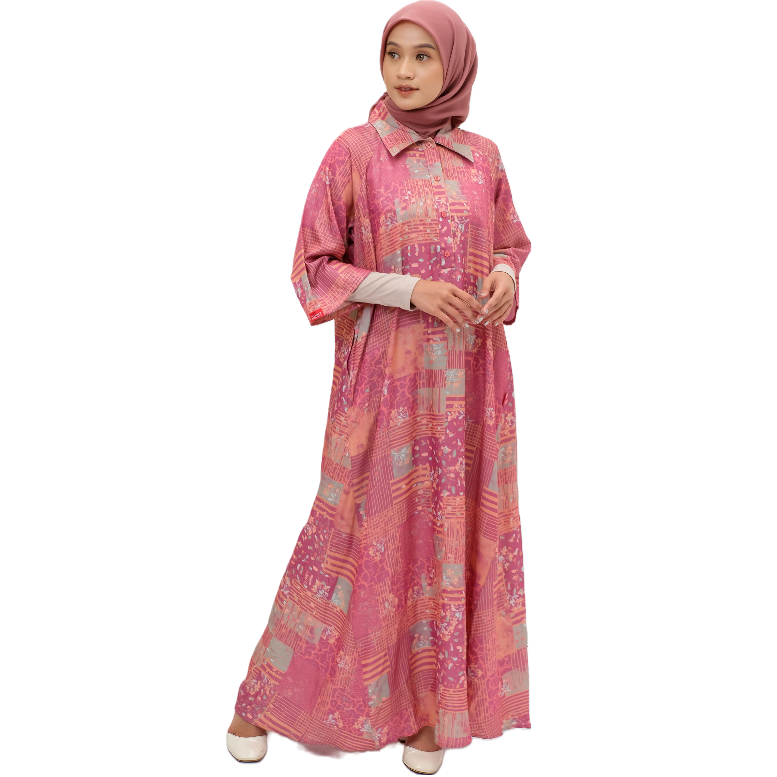 L Dress Raglan Tokyo - Merah
