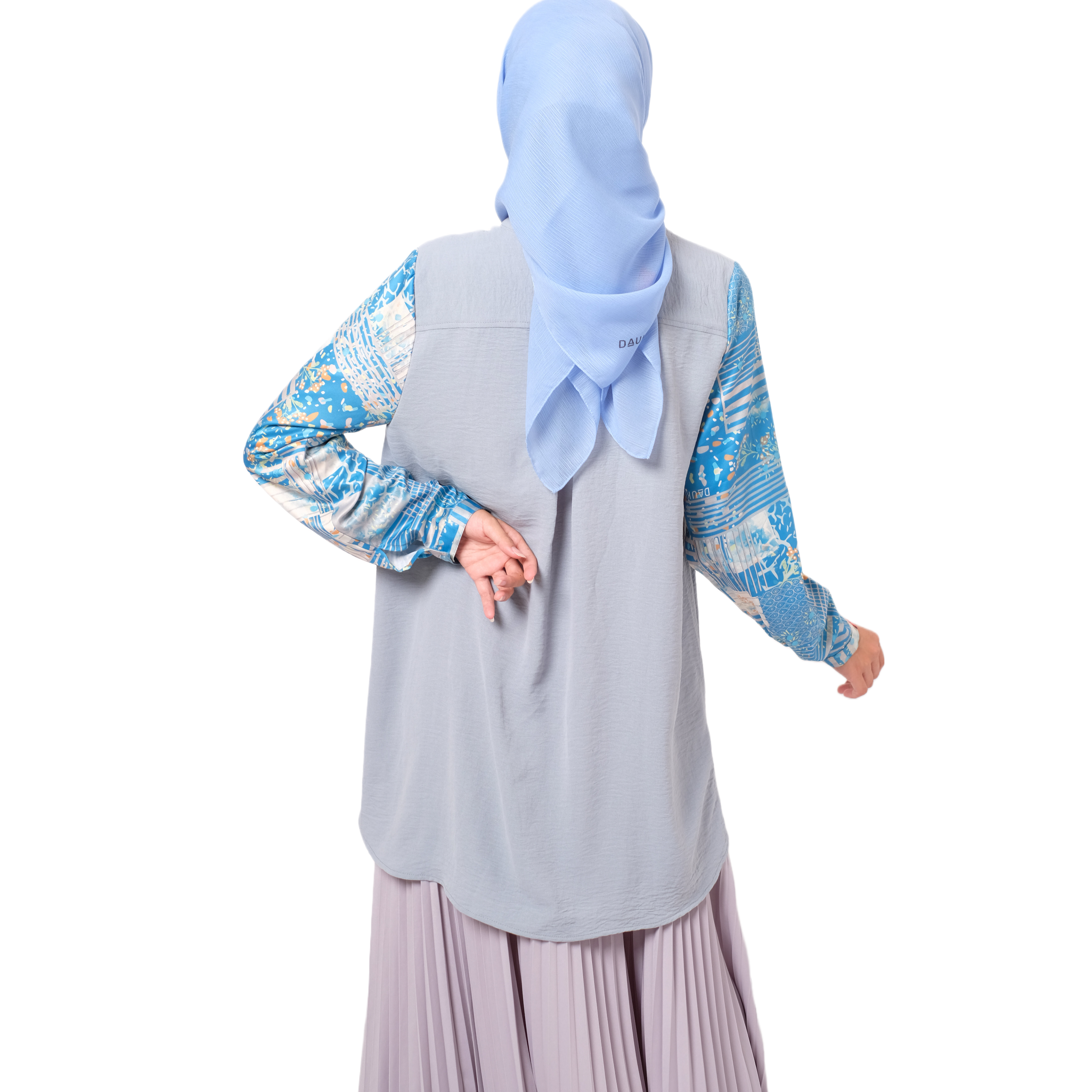 M Tunik Crinckle Tokyo - Biru