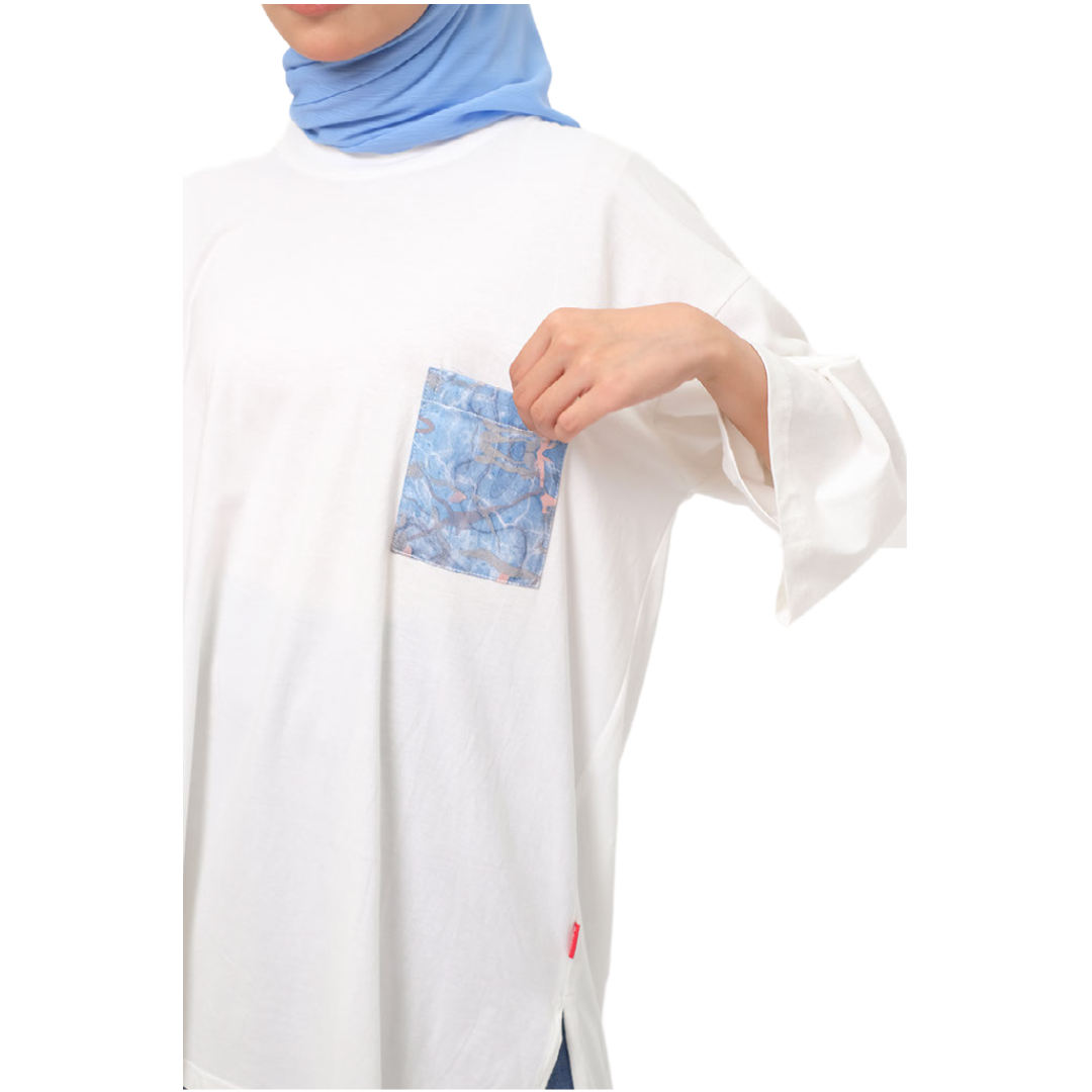 M Tunik Combed Marble - BW