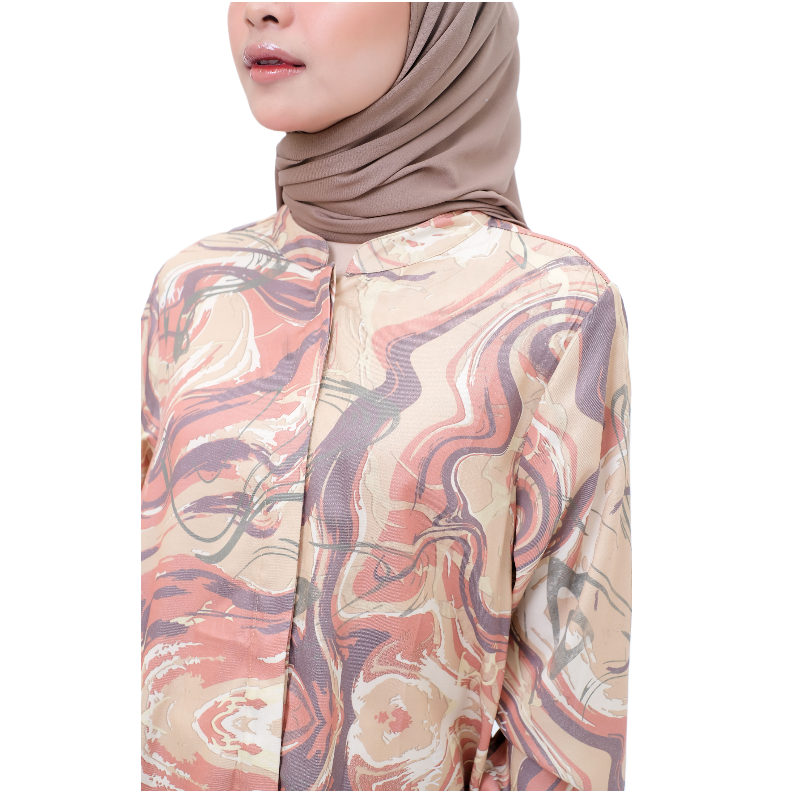 L Tunik Marble - Kuning