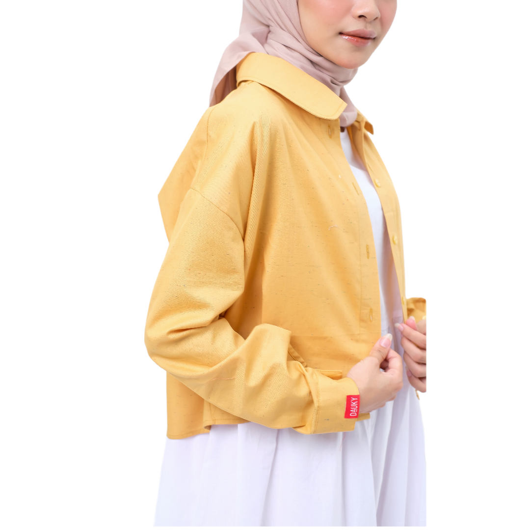 Dauky Atasan Wanita Croptop Rainbow Series Tokyo Collection - Kuning