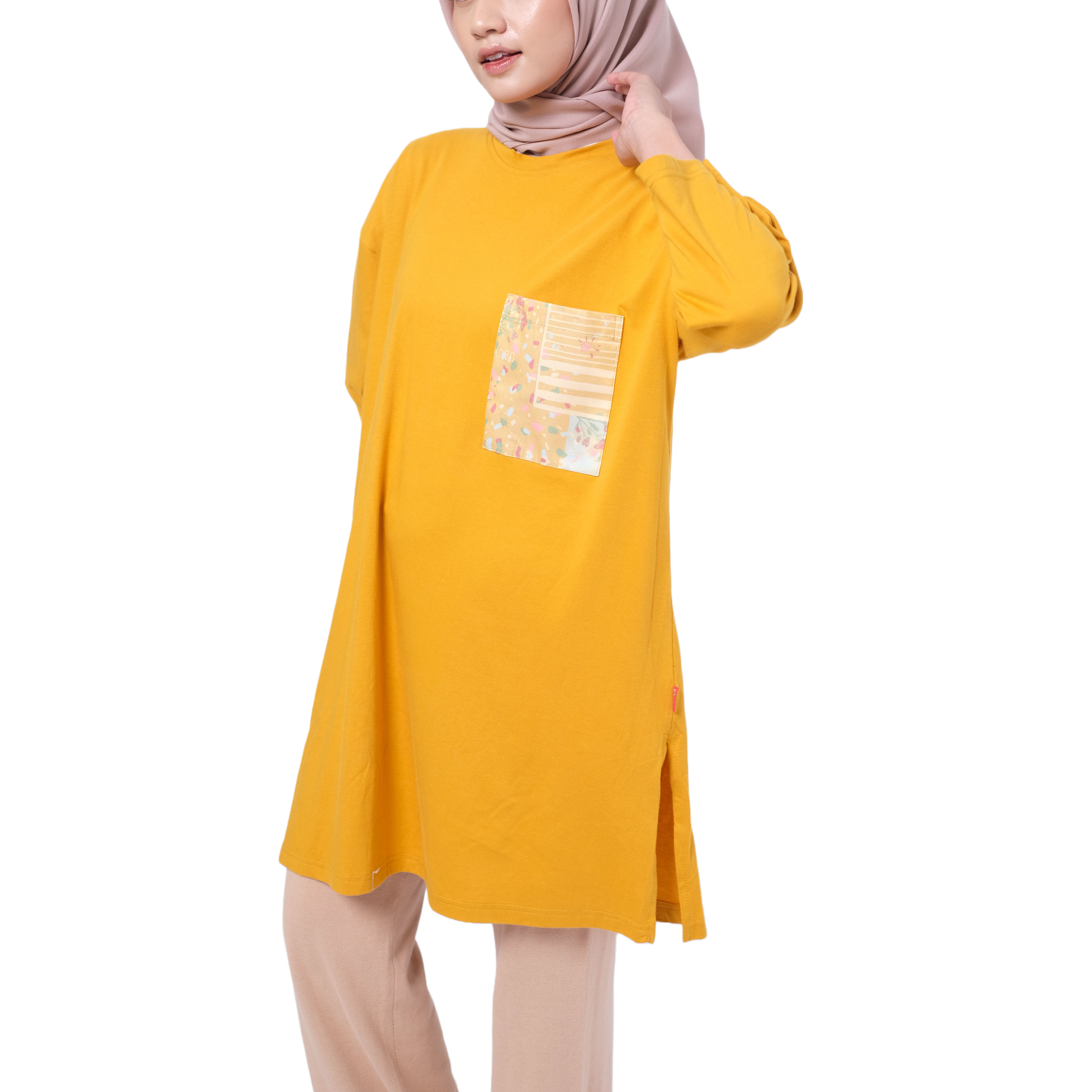 M Tunik Combed Pocket Tokyo - Kuning