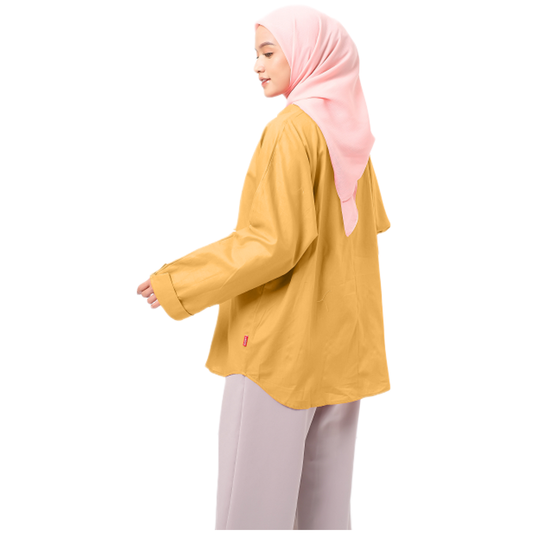 S Tunik Batwing Rainbow - Mustard