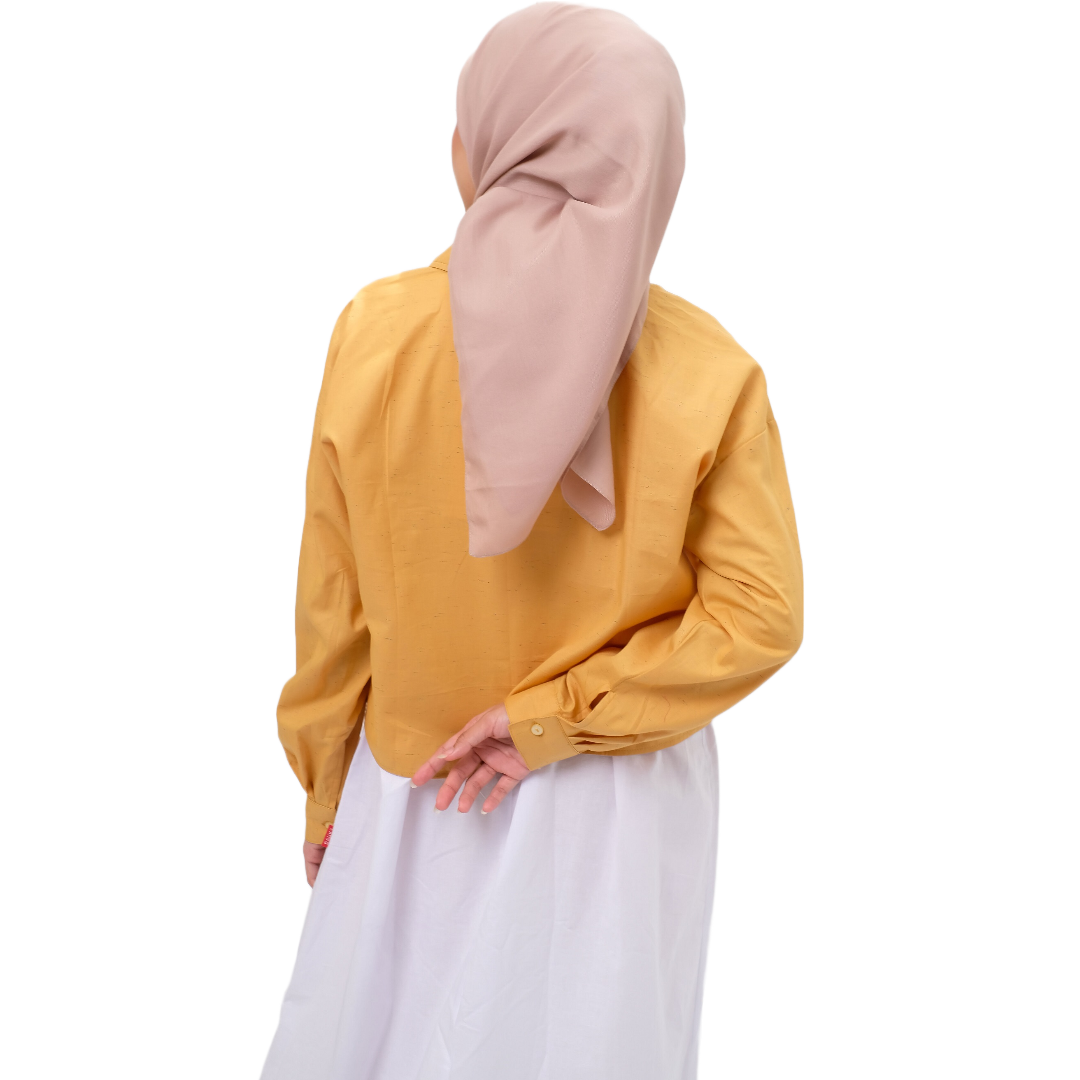Dauky Atasan Wanita Croptop Rainbow Series Tokyo Collection - Kuning