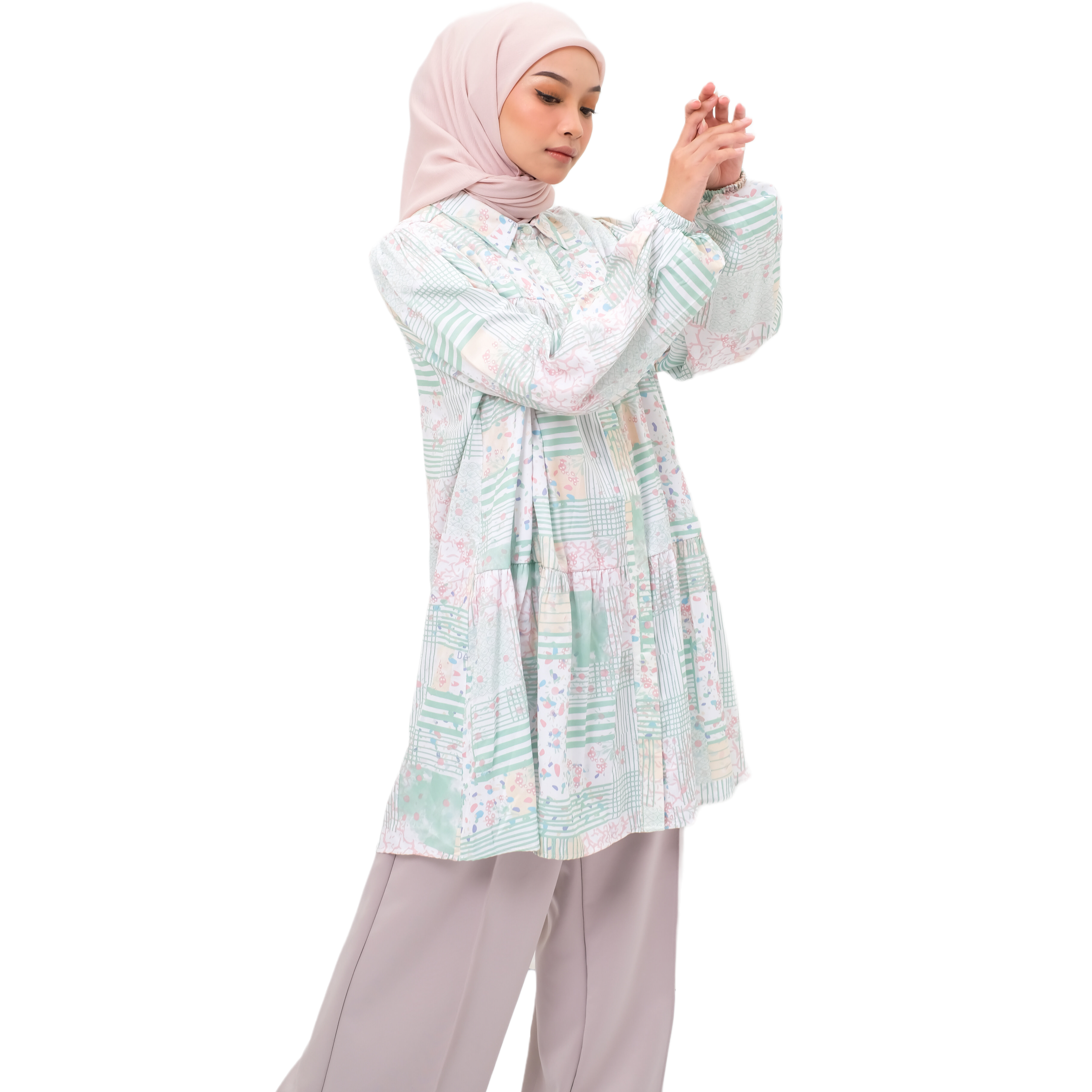 M Tunik Raffles Tokyo - Hijau