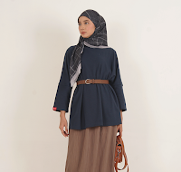 Dauky Atasan Wanita S Tunik Lacos Active Tunik Collection - Navy