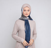 Dauky Hijab Segiempt kerudung Play Shape Scarf - Hitam