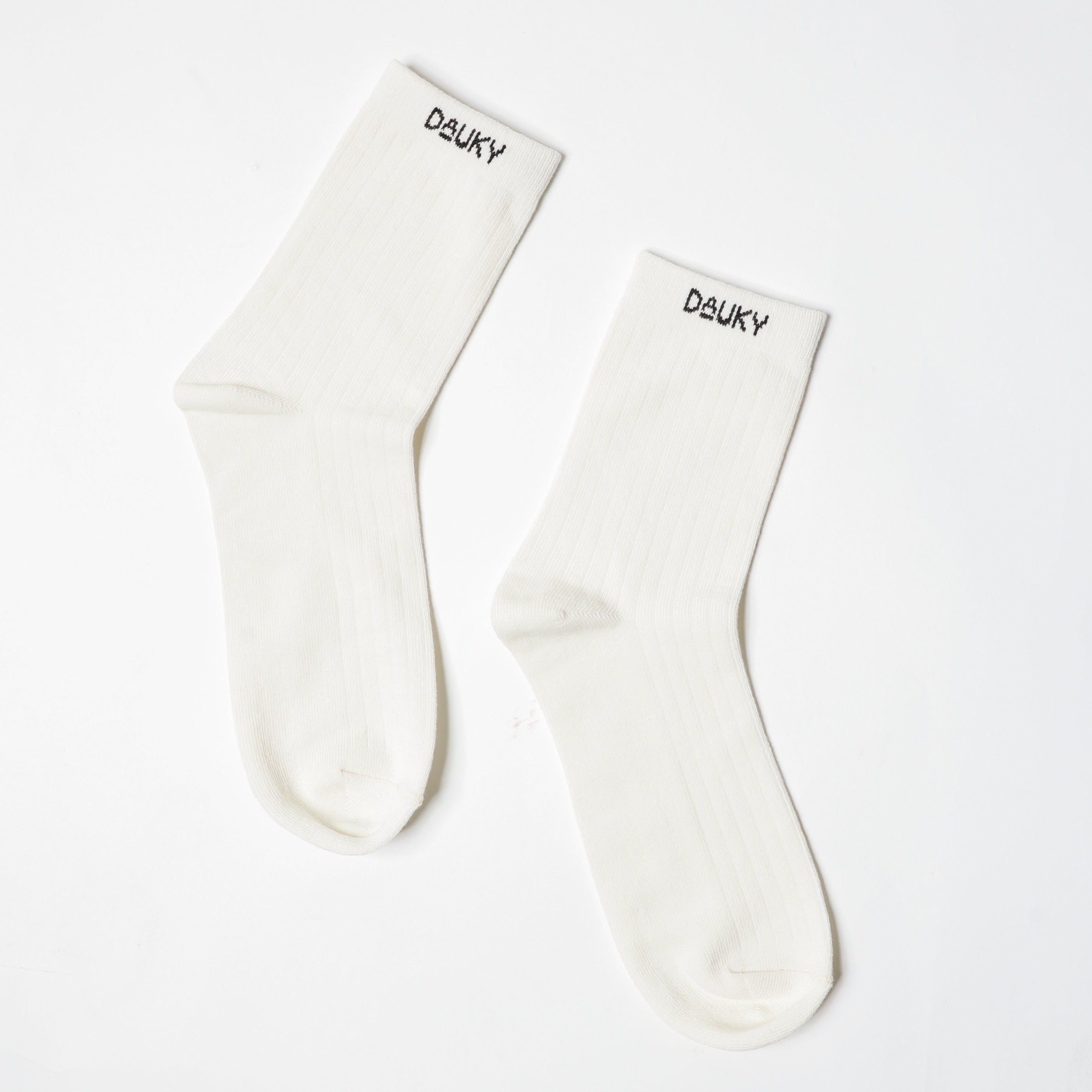 Dauky Kaos kaki Basic Rib Socks - BW
