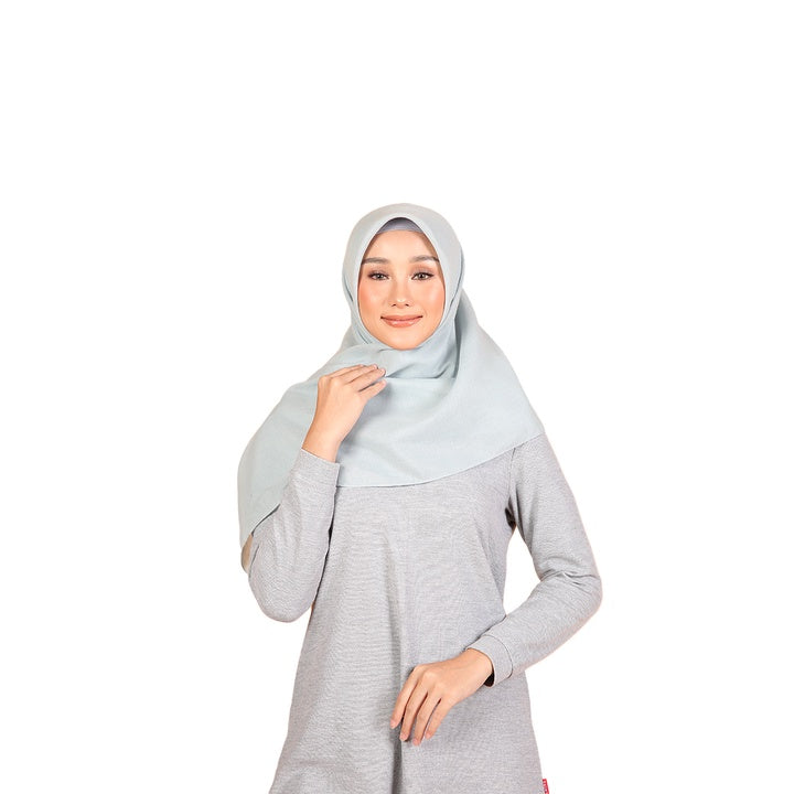 Dauky Hijab Segiempat Kerudung Polos Basic Voal Scarf