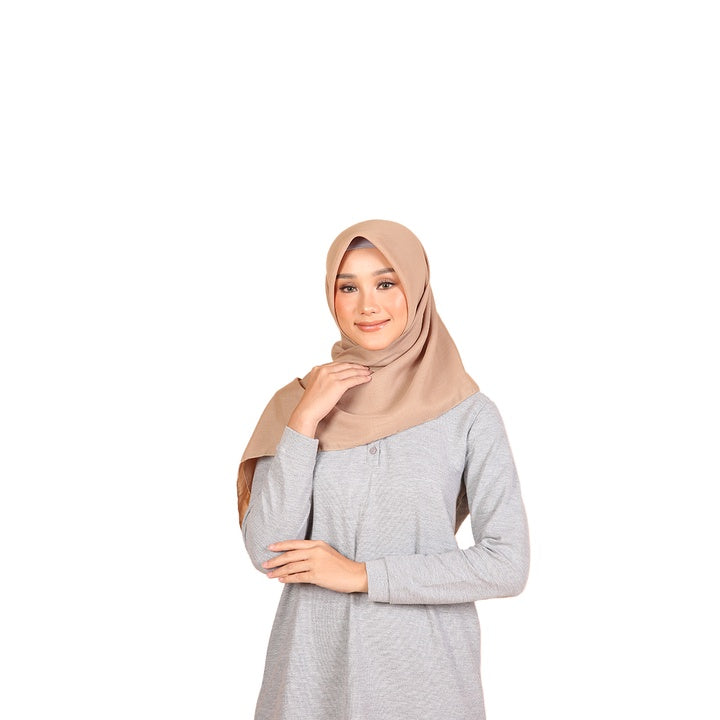 Dauky Hijab Segiempat Kerudung Polos Basic Voal Scarf