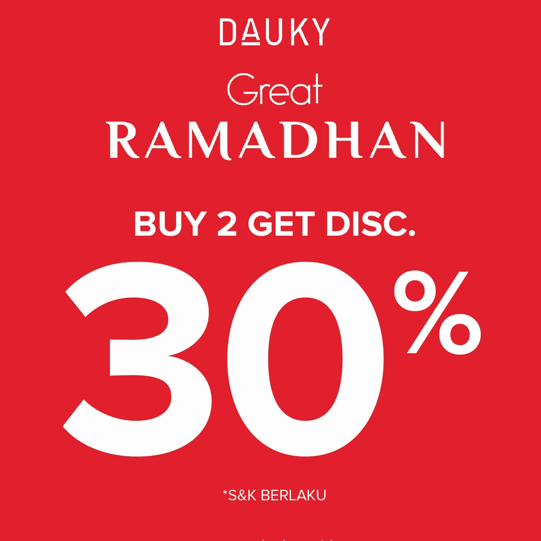 Beli 2 Produk DAUKY Diskon 30%