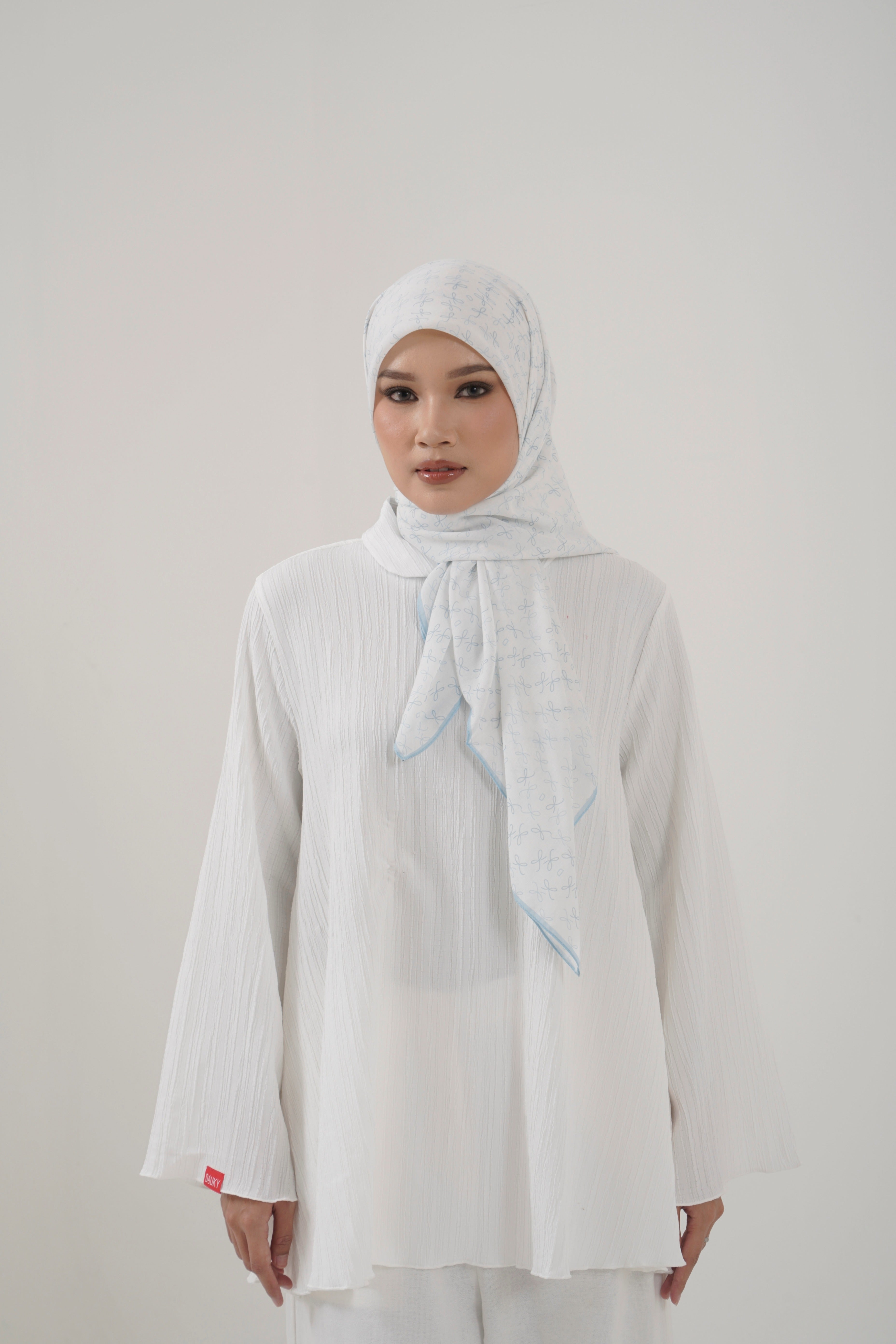 Ribbon Monogram Scarf