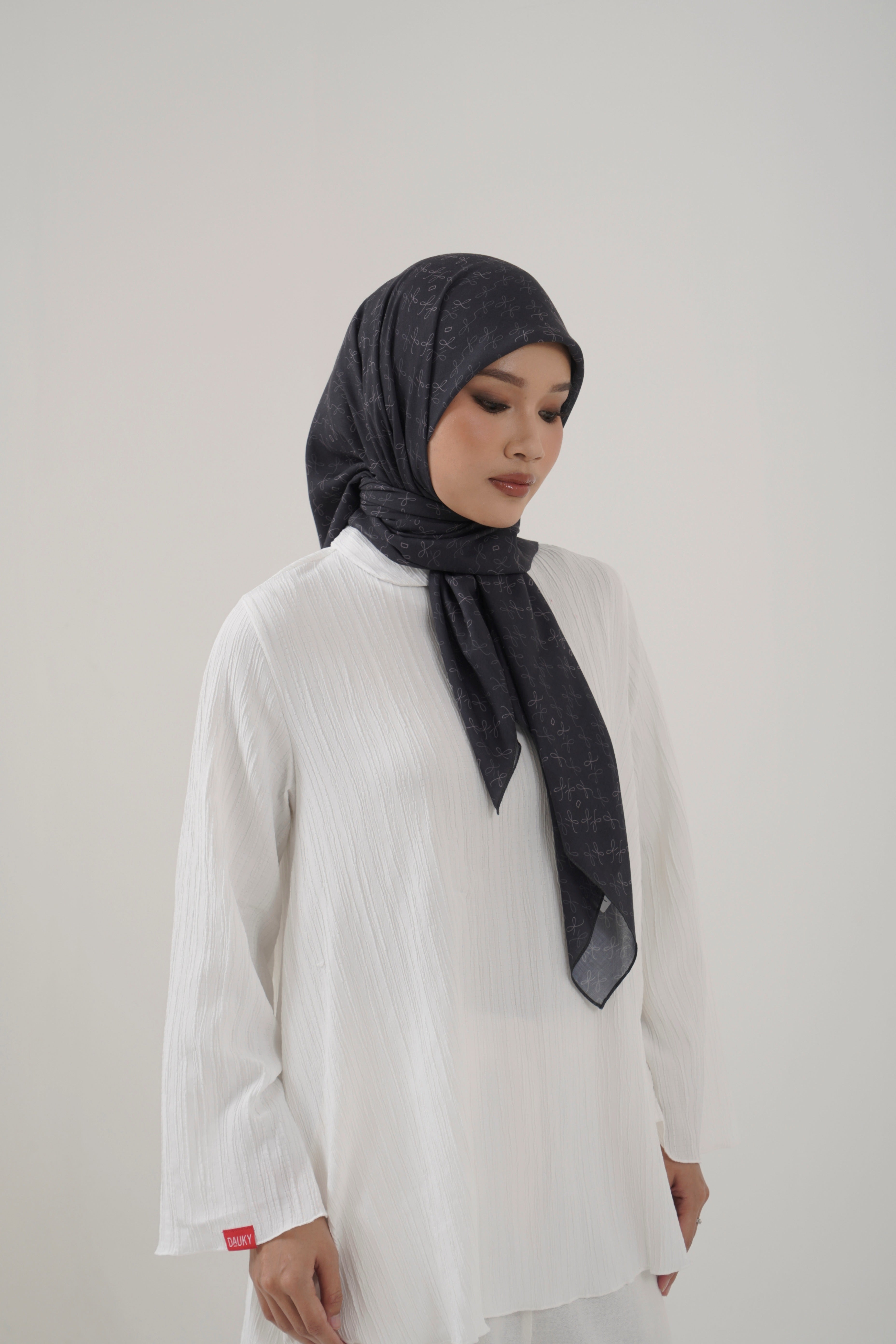 Ribbon Monogram Scarf