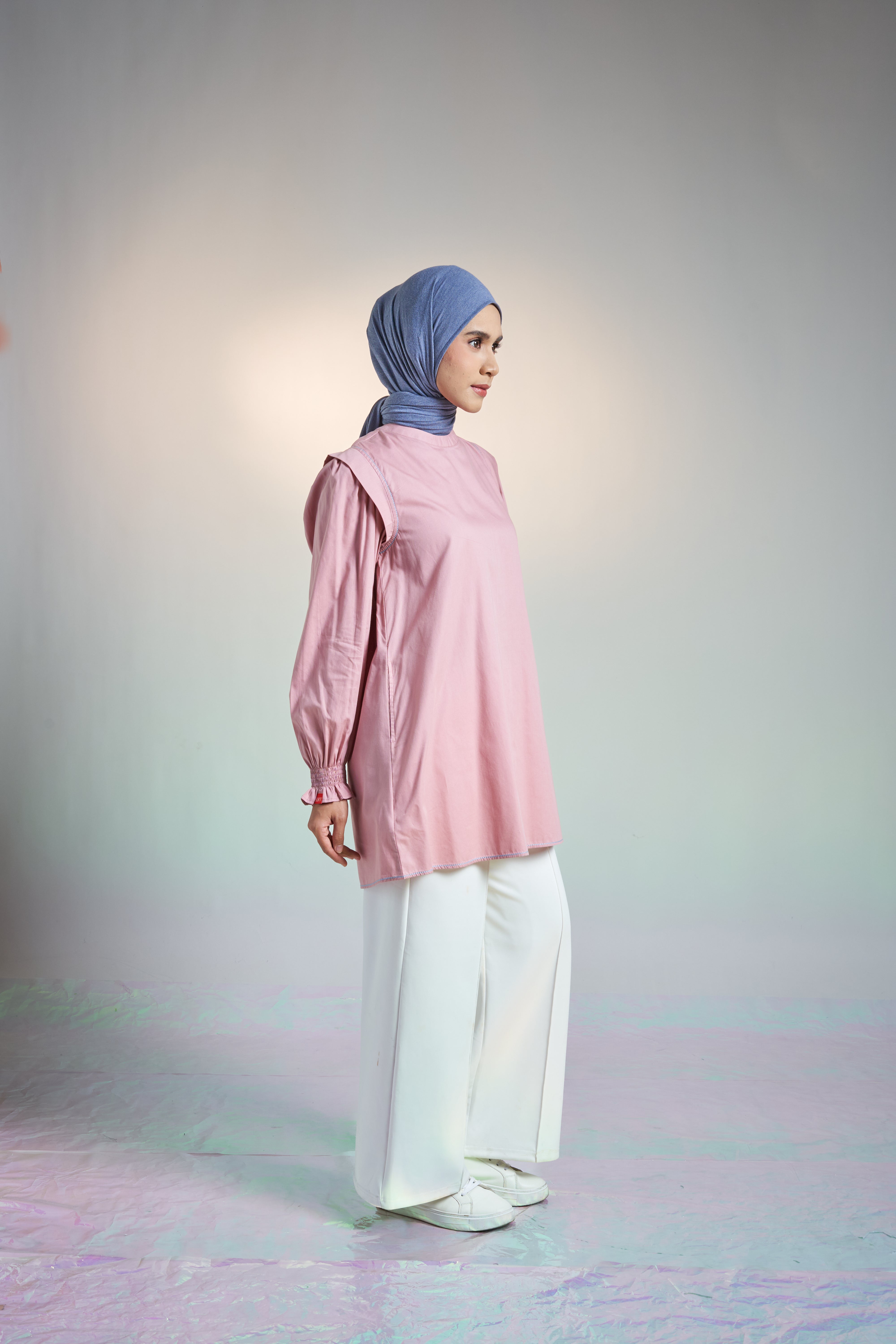 M TUNIC AIRY COTTON - DUSTY PINK