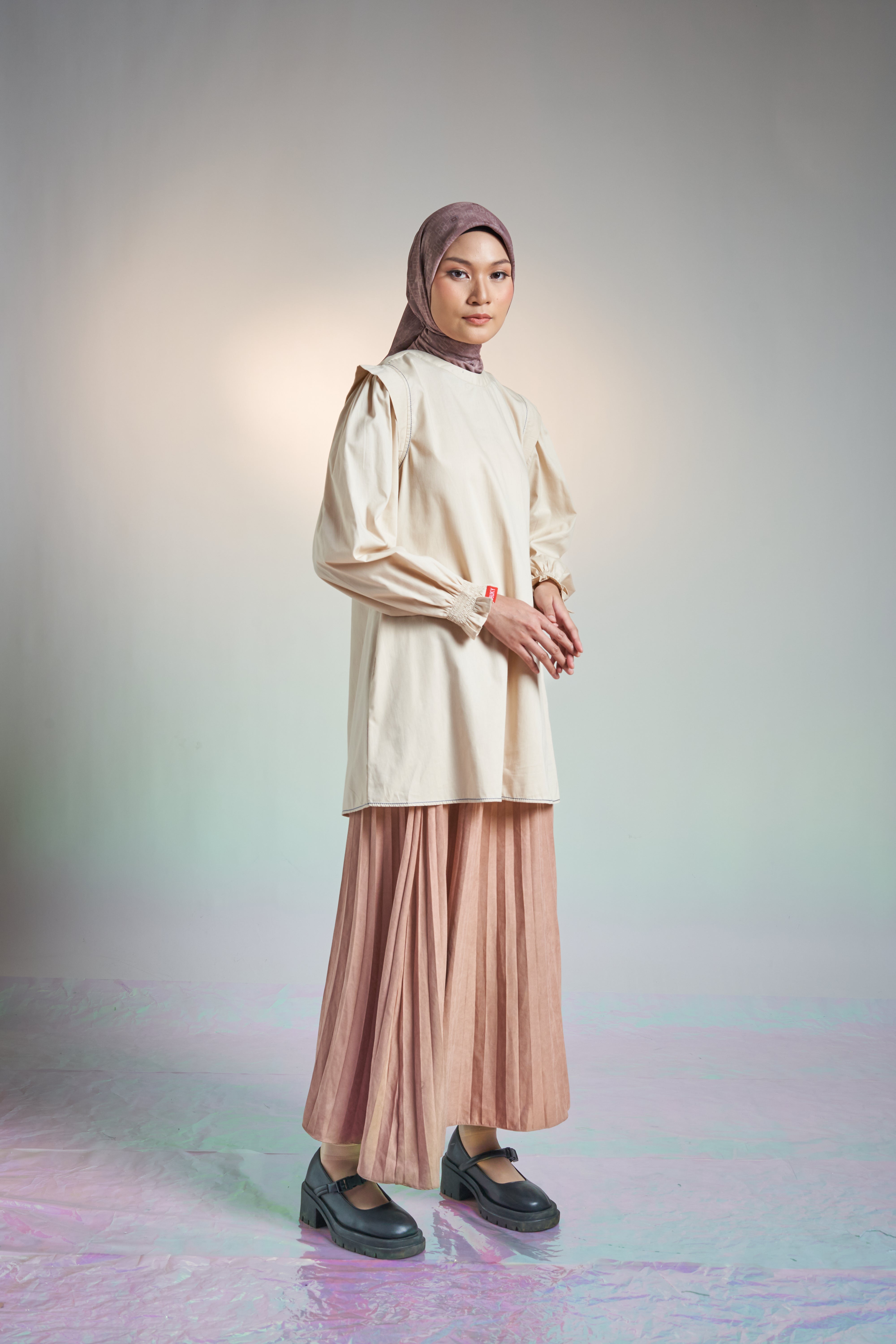 M TUNIC AIRY COTTON - CREAM
