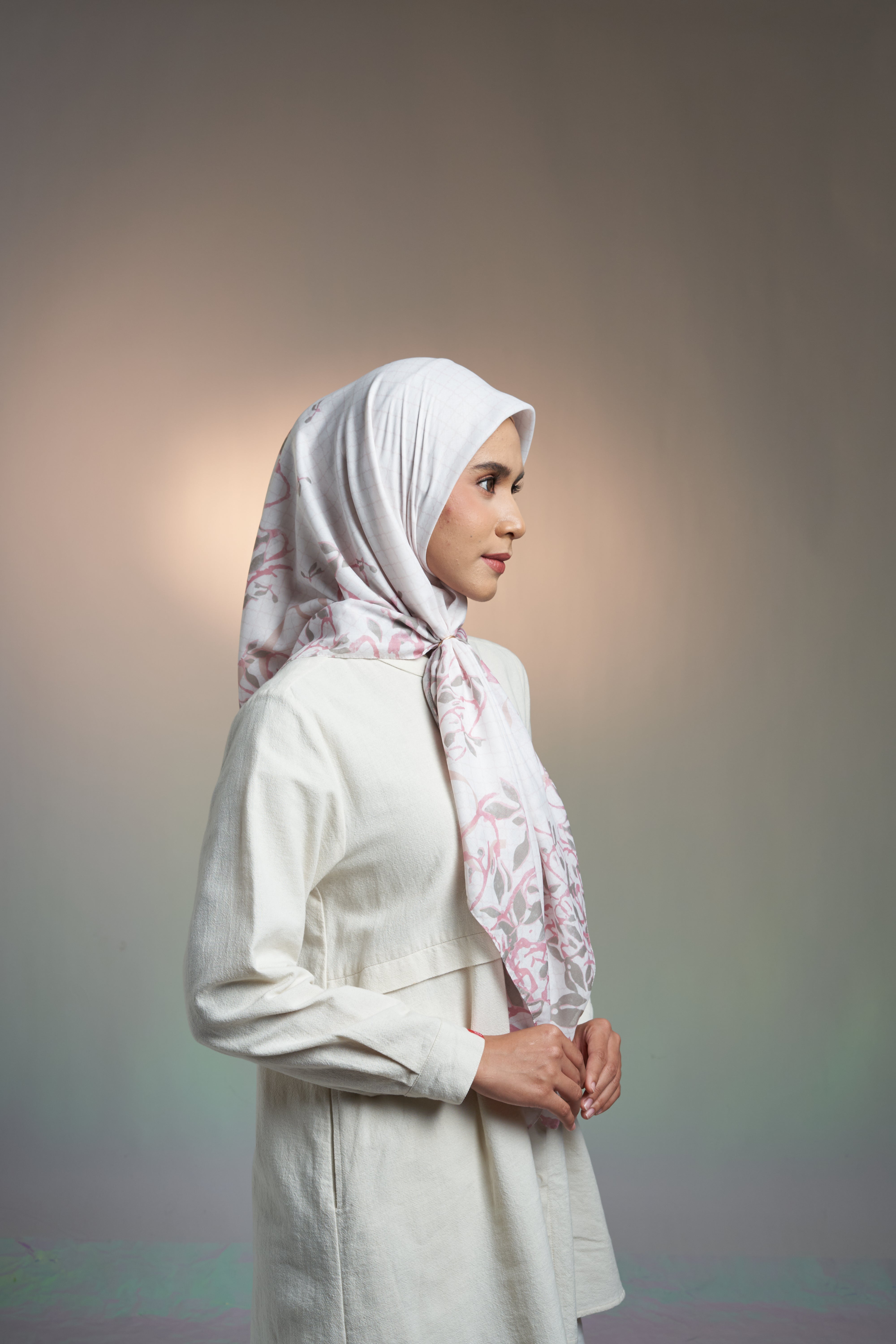 RELAXED SPRING SCARF - IVORY