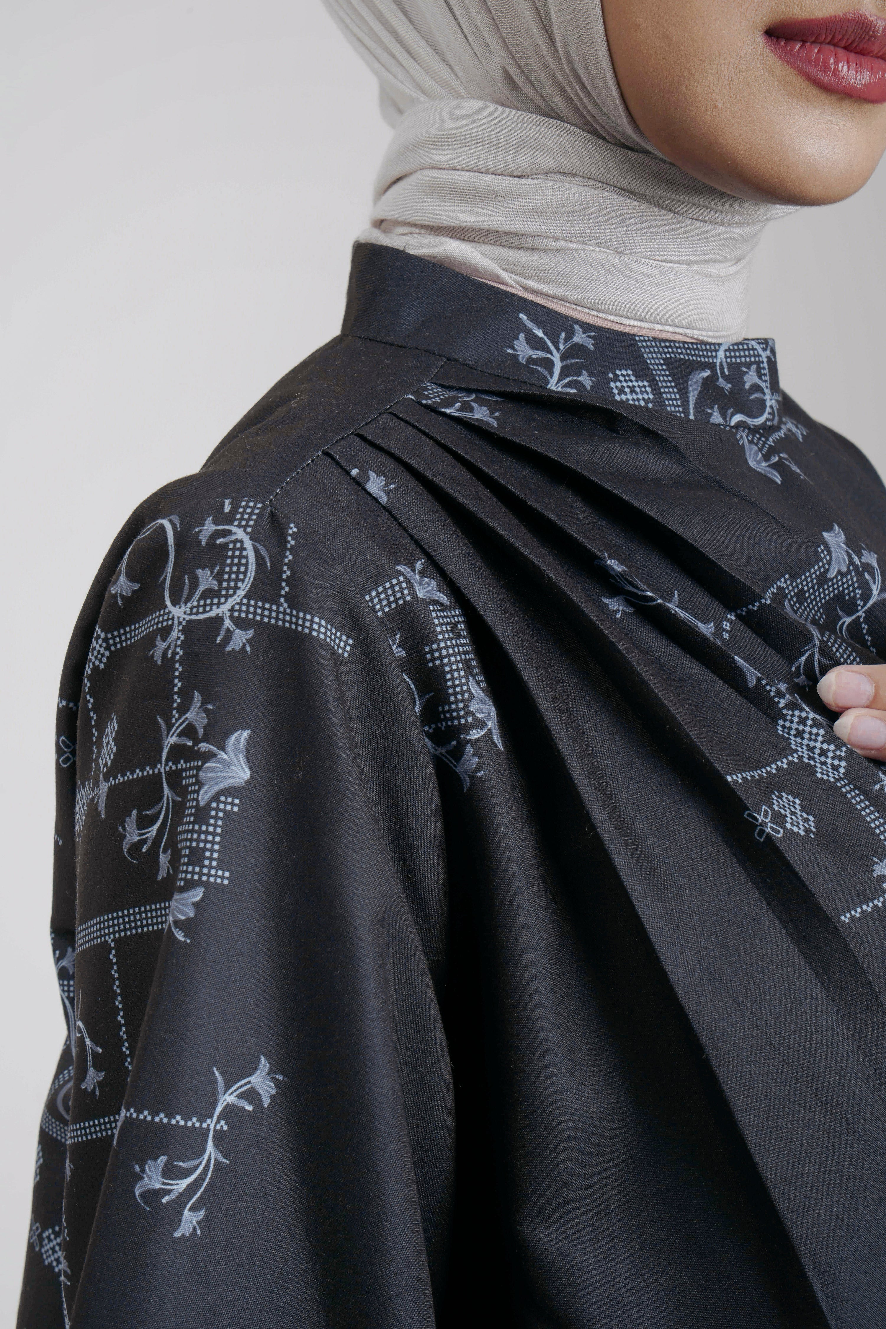 M Tunic Drape Bitter Bloom