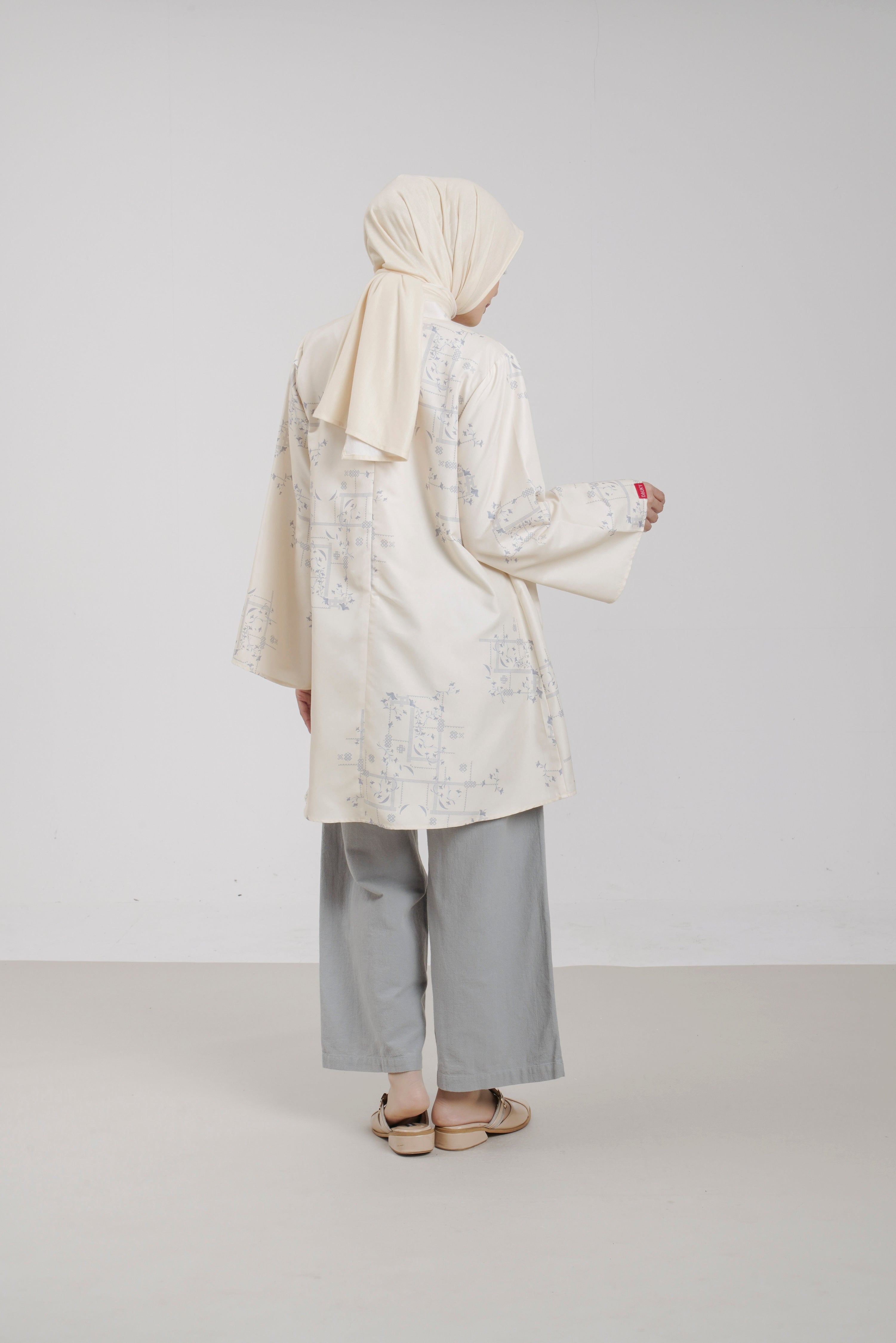 M Tunic Drape Bitter Bloom