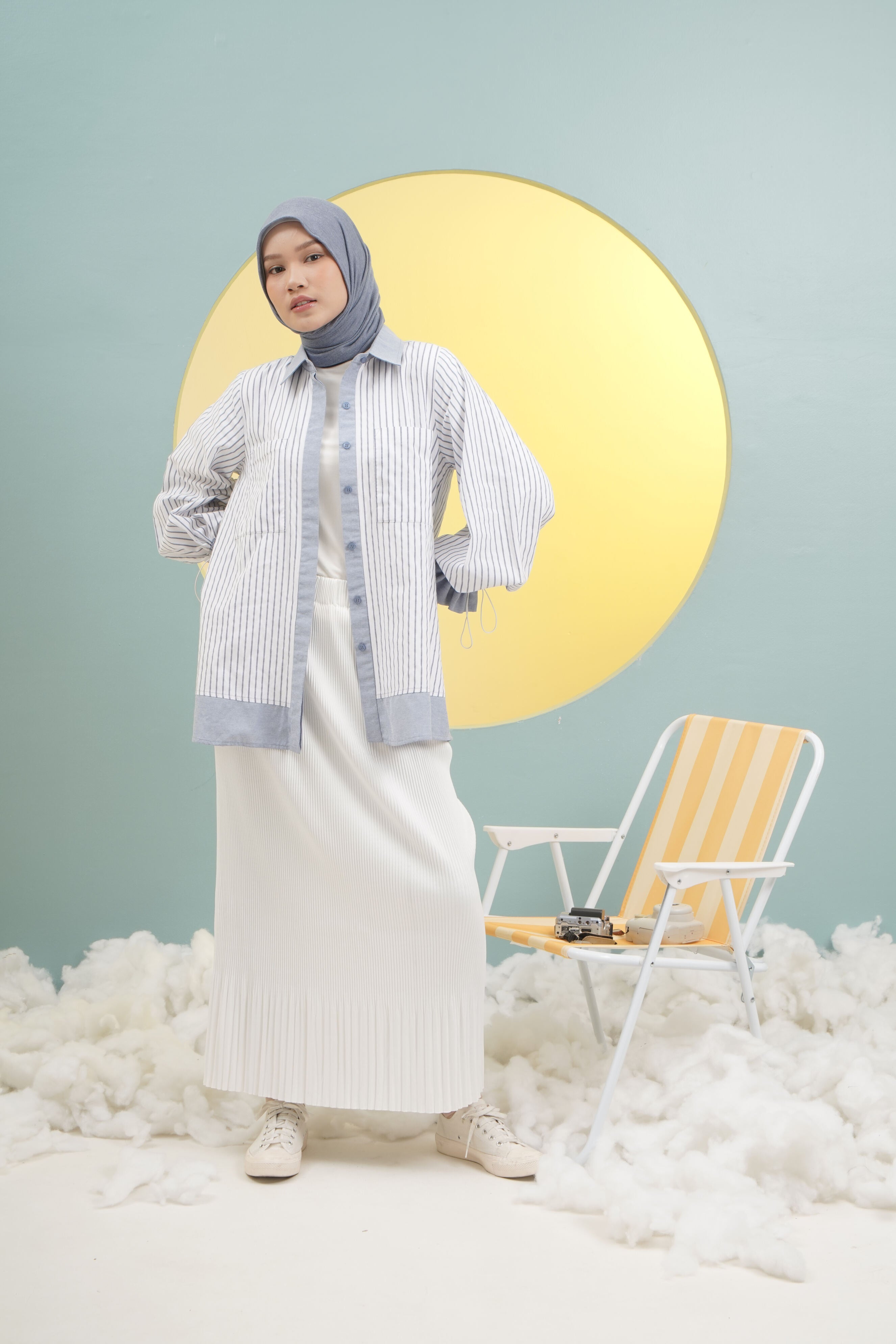 M TUNIC DENIM STRIPE