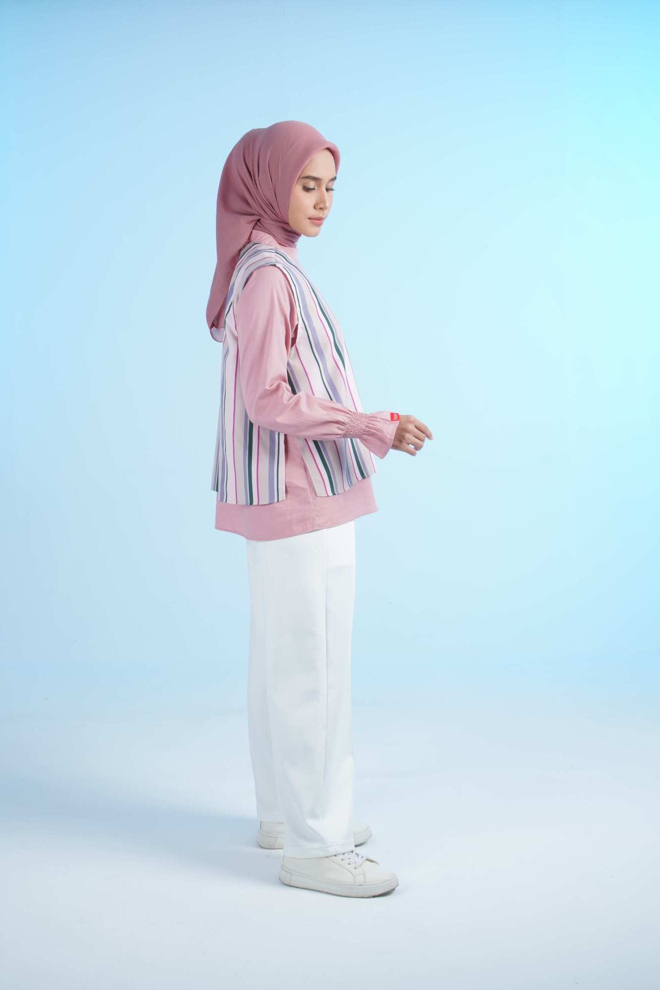 S TUNIC STRIPE - PINK