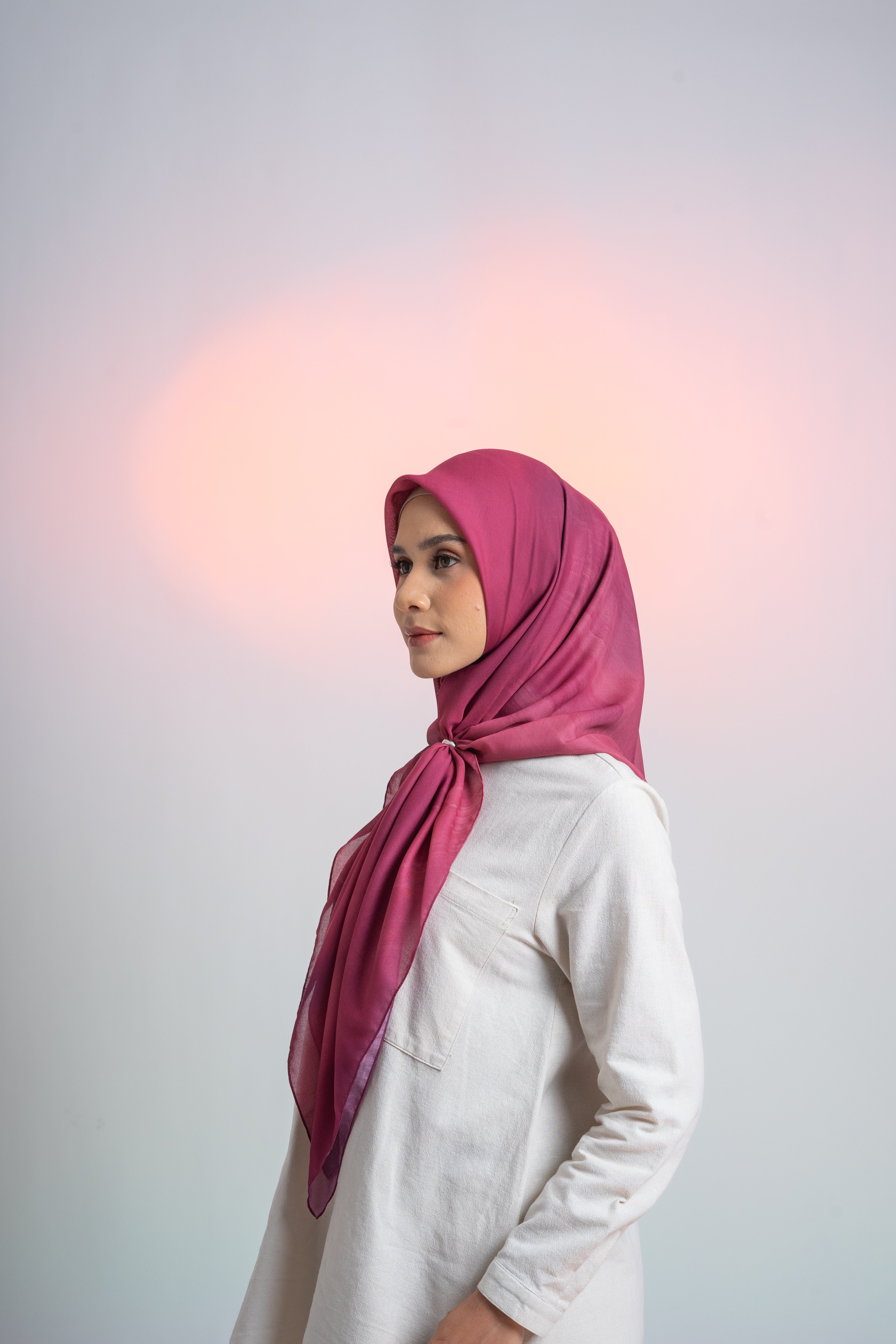 Sydney Brushed Scarf - Pomegranate