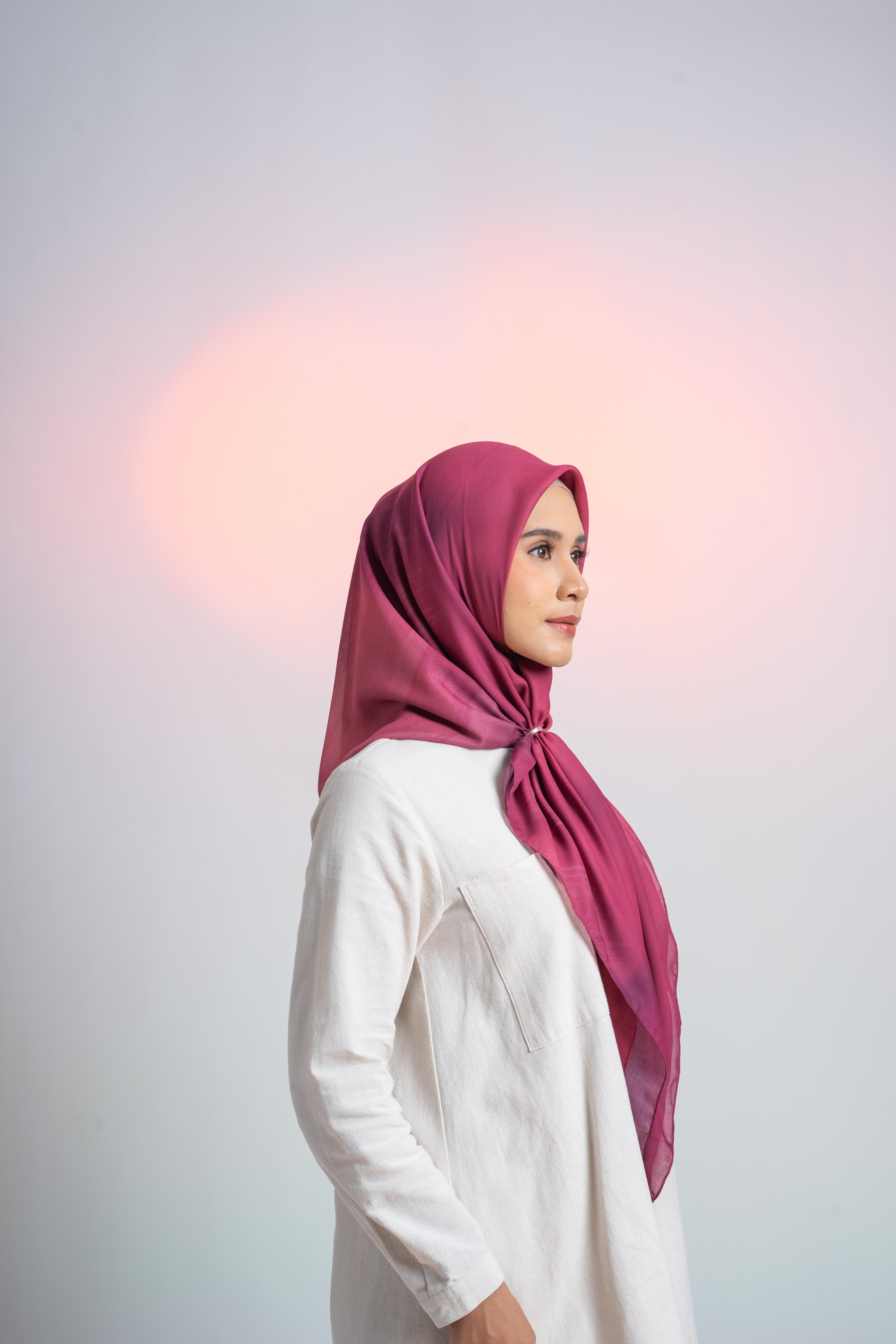 Sydney Brushed Scarf - Pomegranate