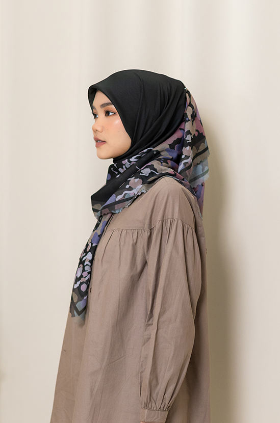 Oil Spread Premium Scarf - Black