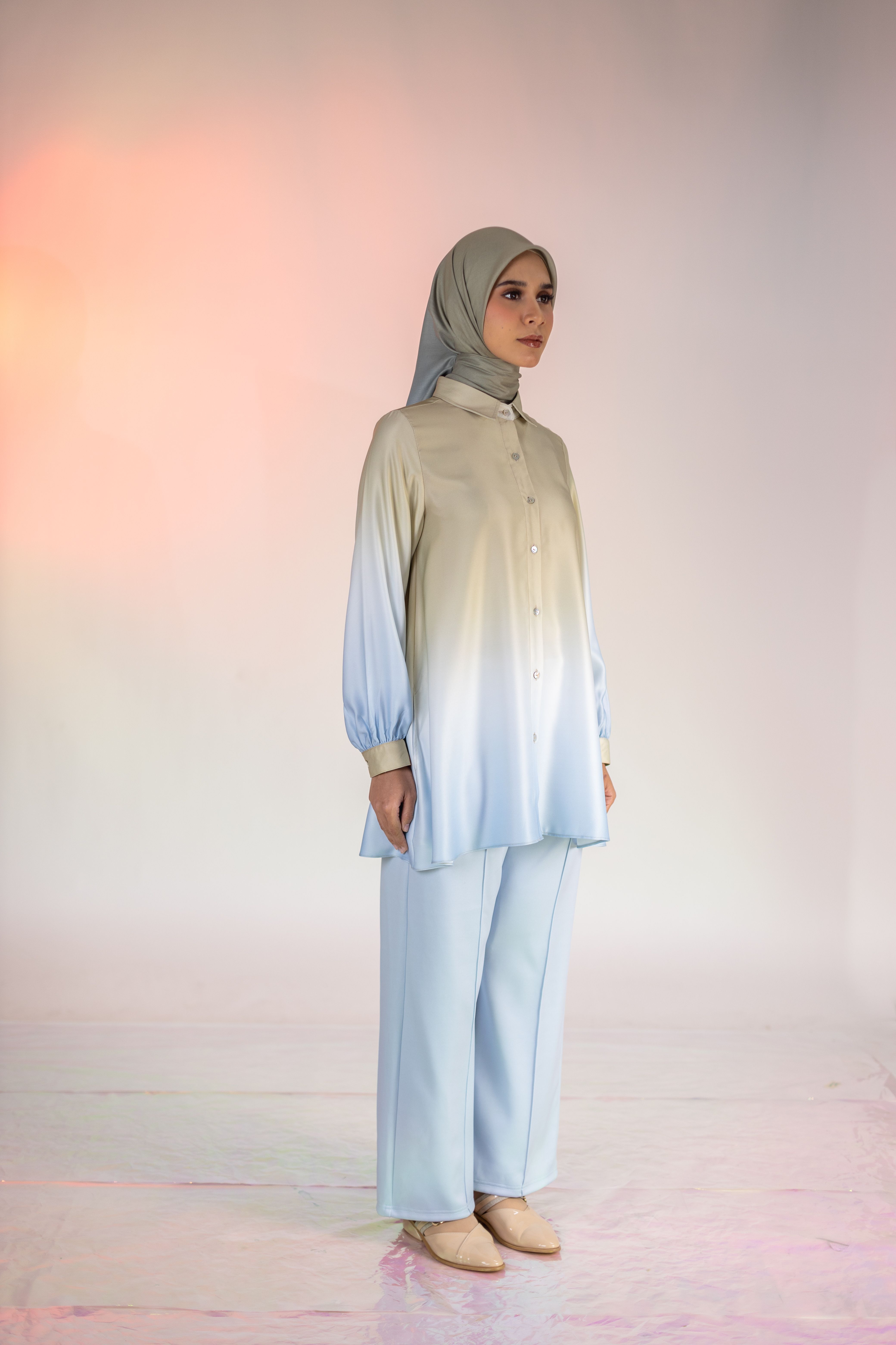 M Tunic Basic Ombre - Sand