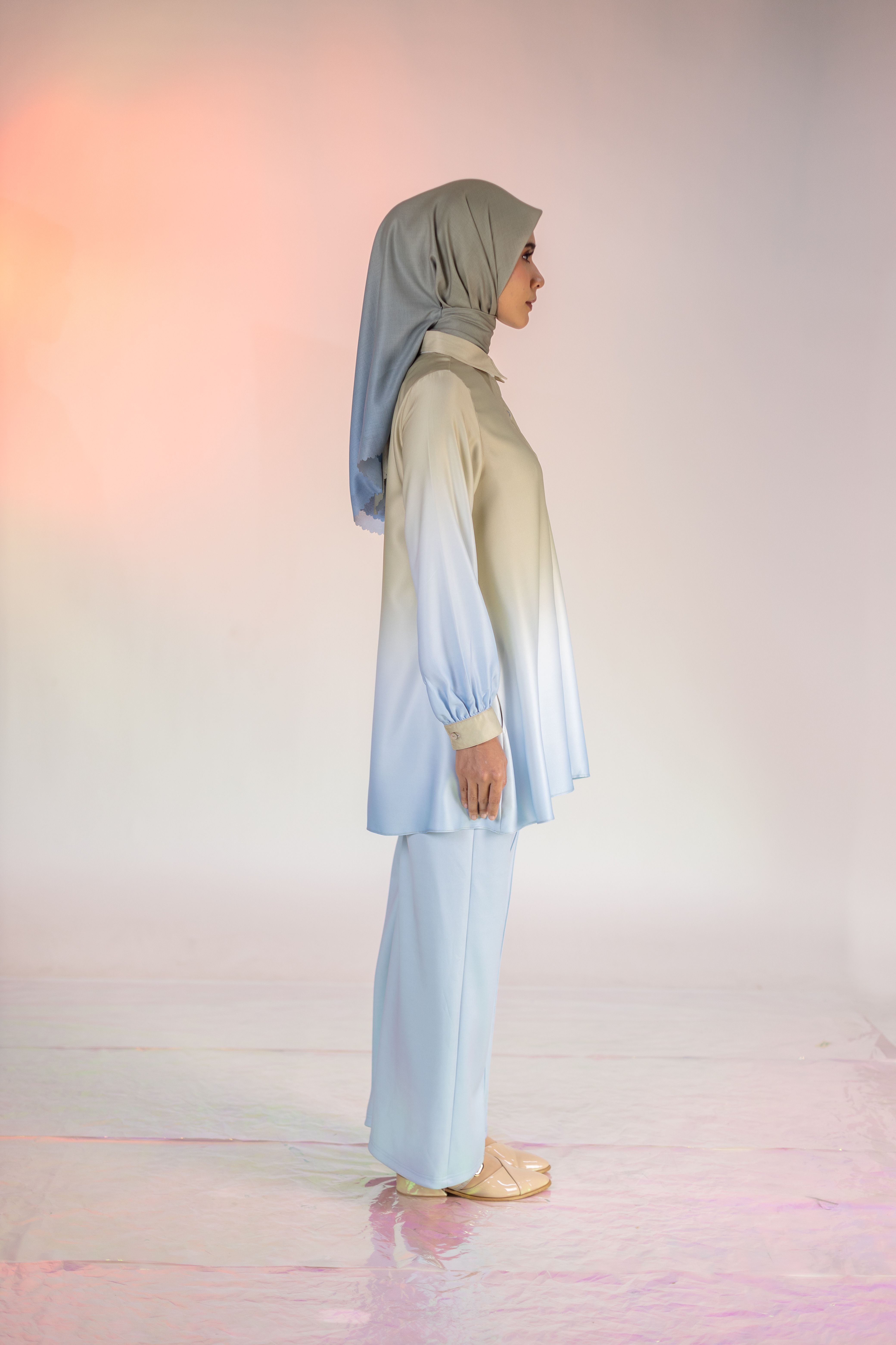 M Tunic Basic Ombre - Sand