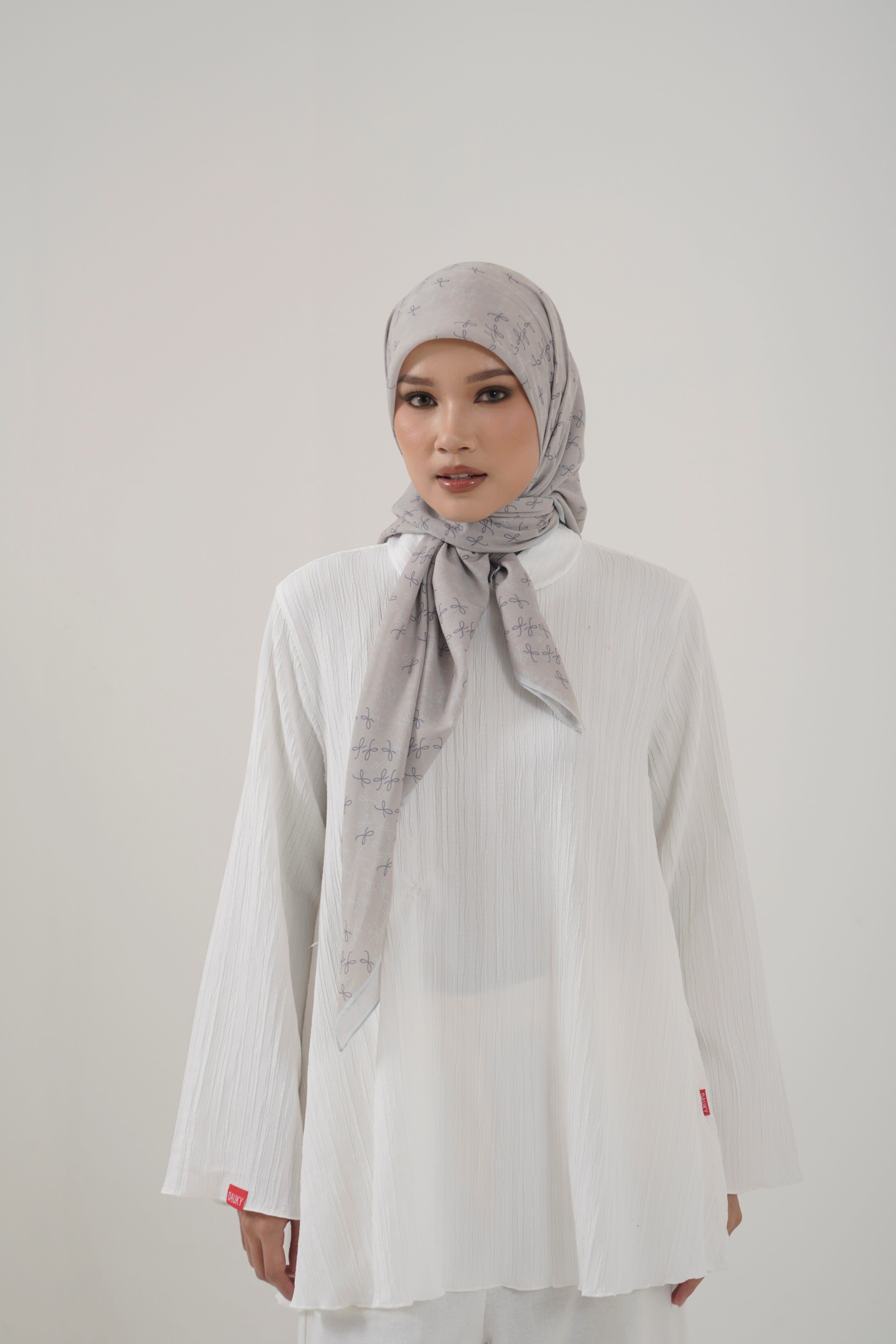 Ribbon Monogram Scarf