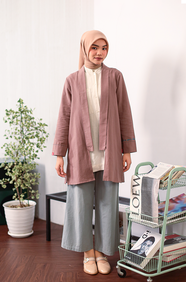 Outer Linen Contrast - Mocca