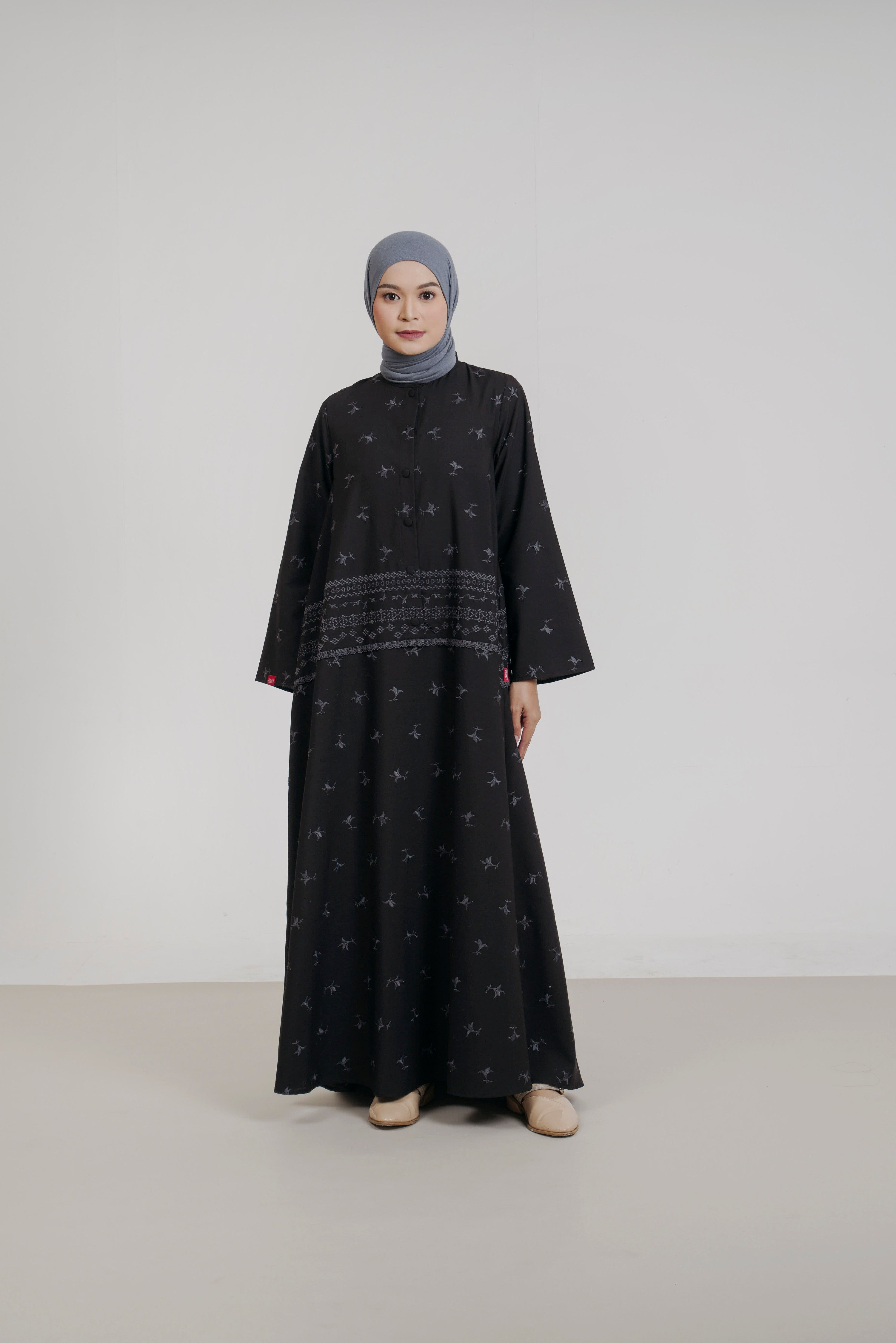 L Dress Wide Bloom Embro