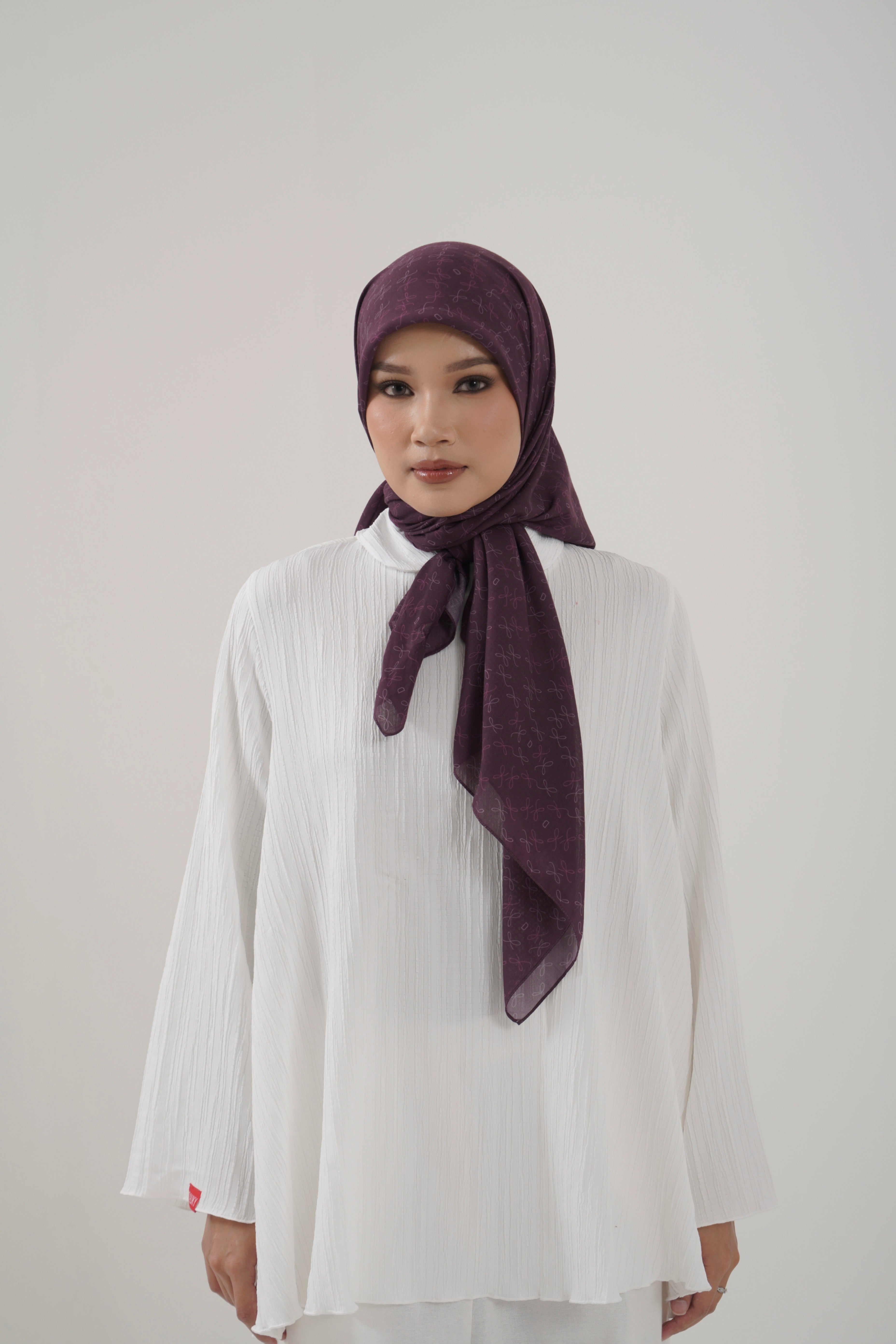 Ribbon Monogram Scarf