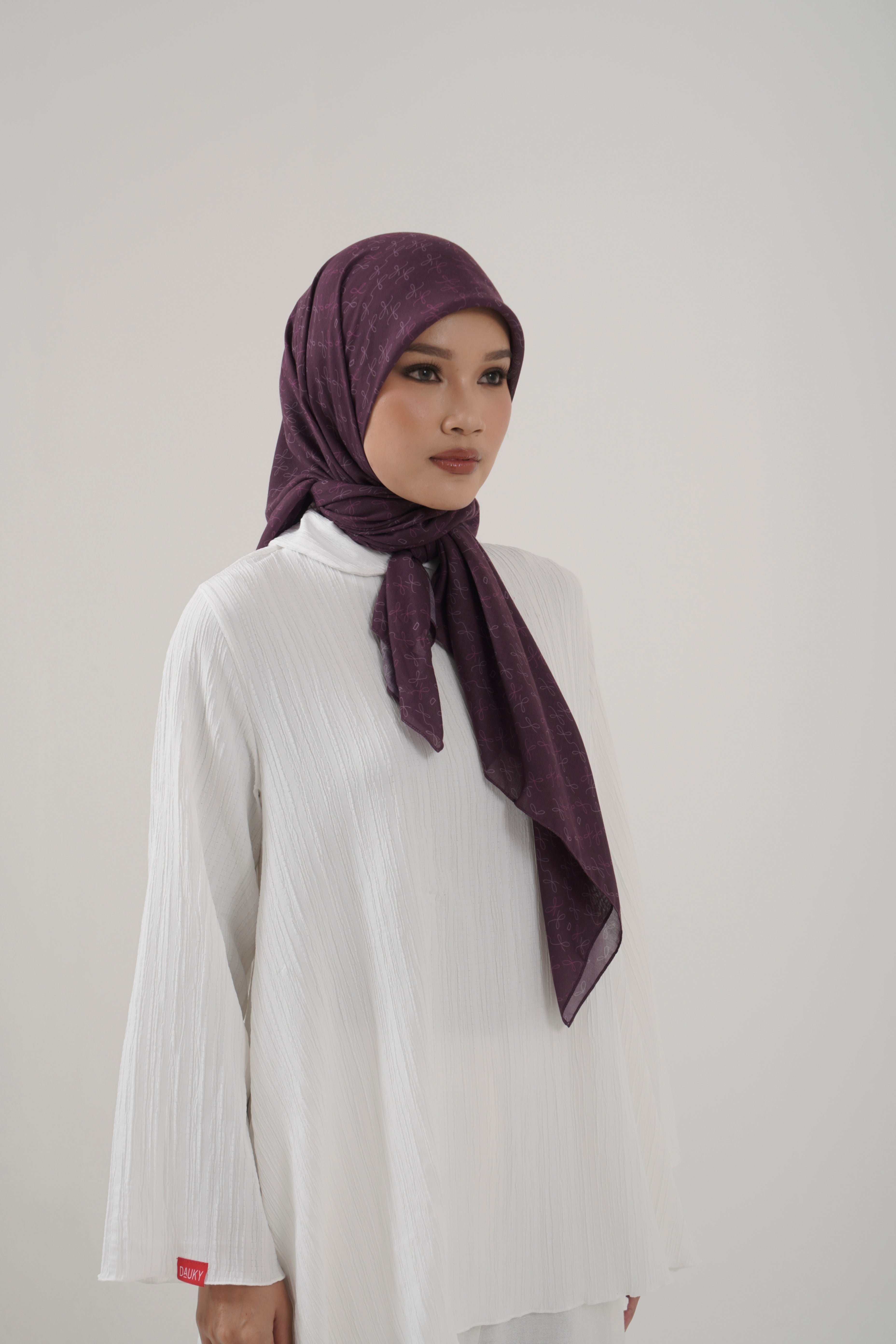 Ribbon Monogram Scarf