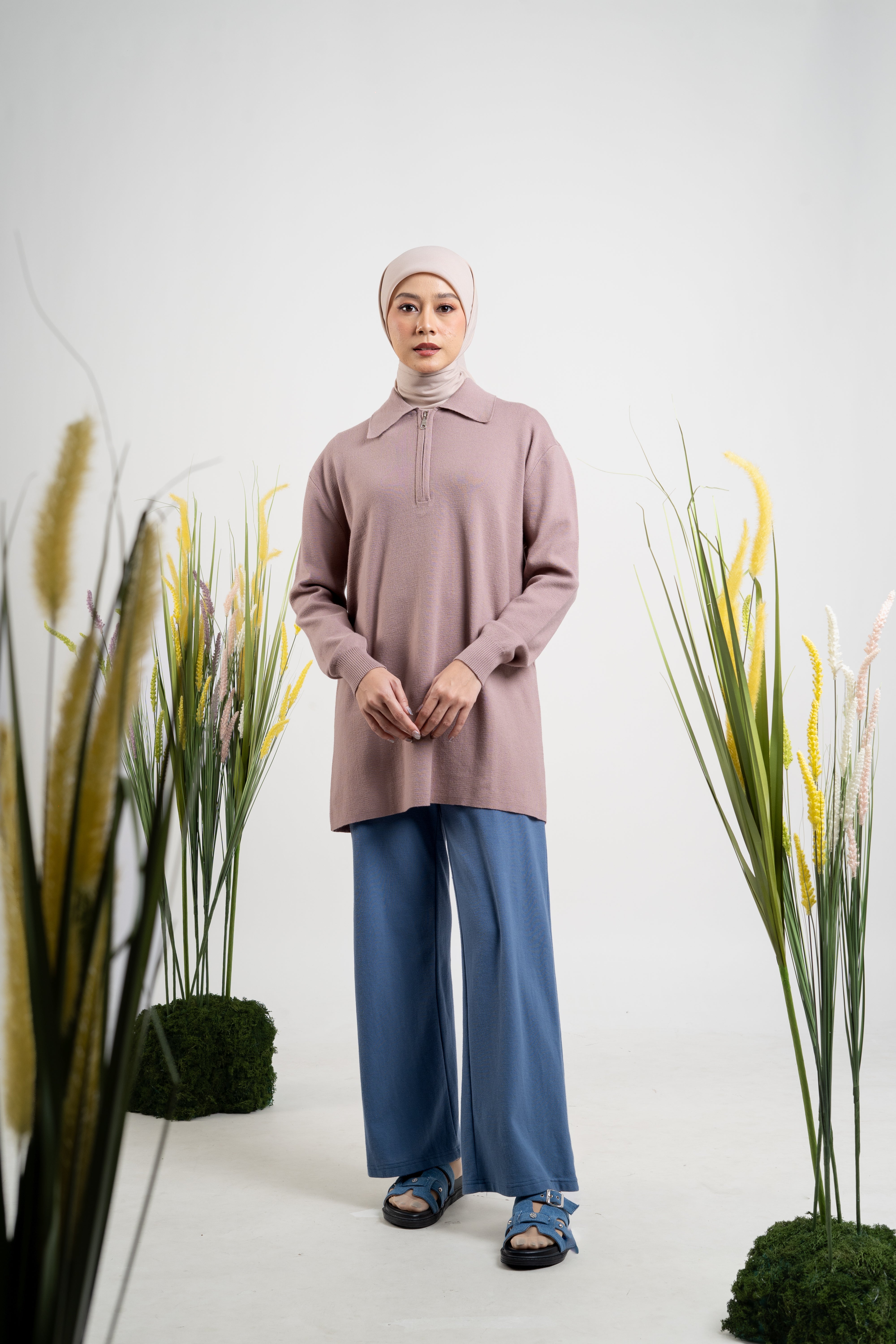 M Tunic Classic Knit - Taupe