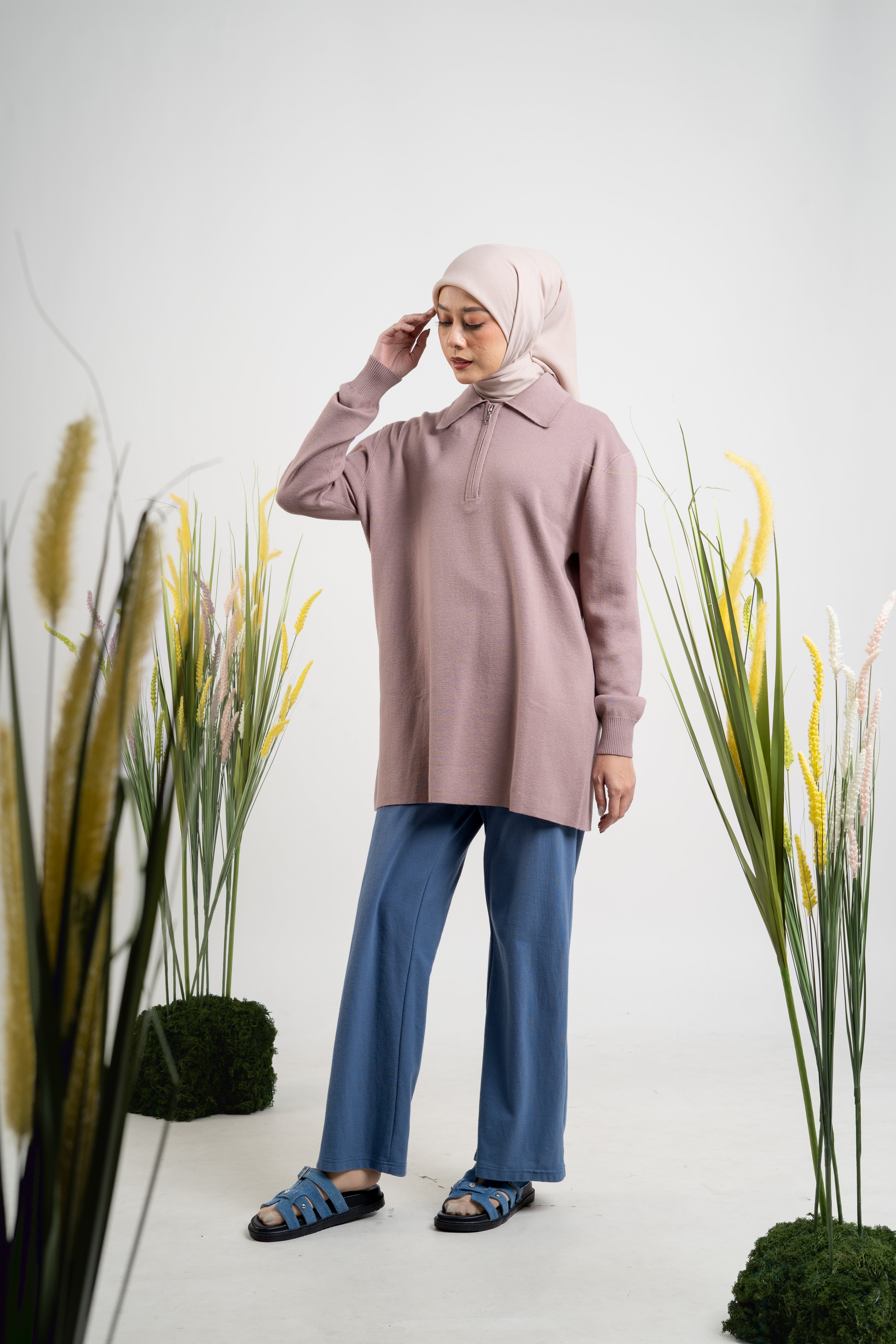 M Tunic Classic Knit - Taupe