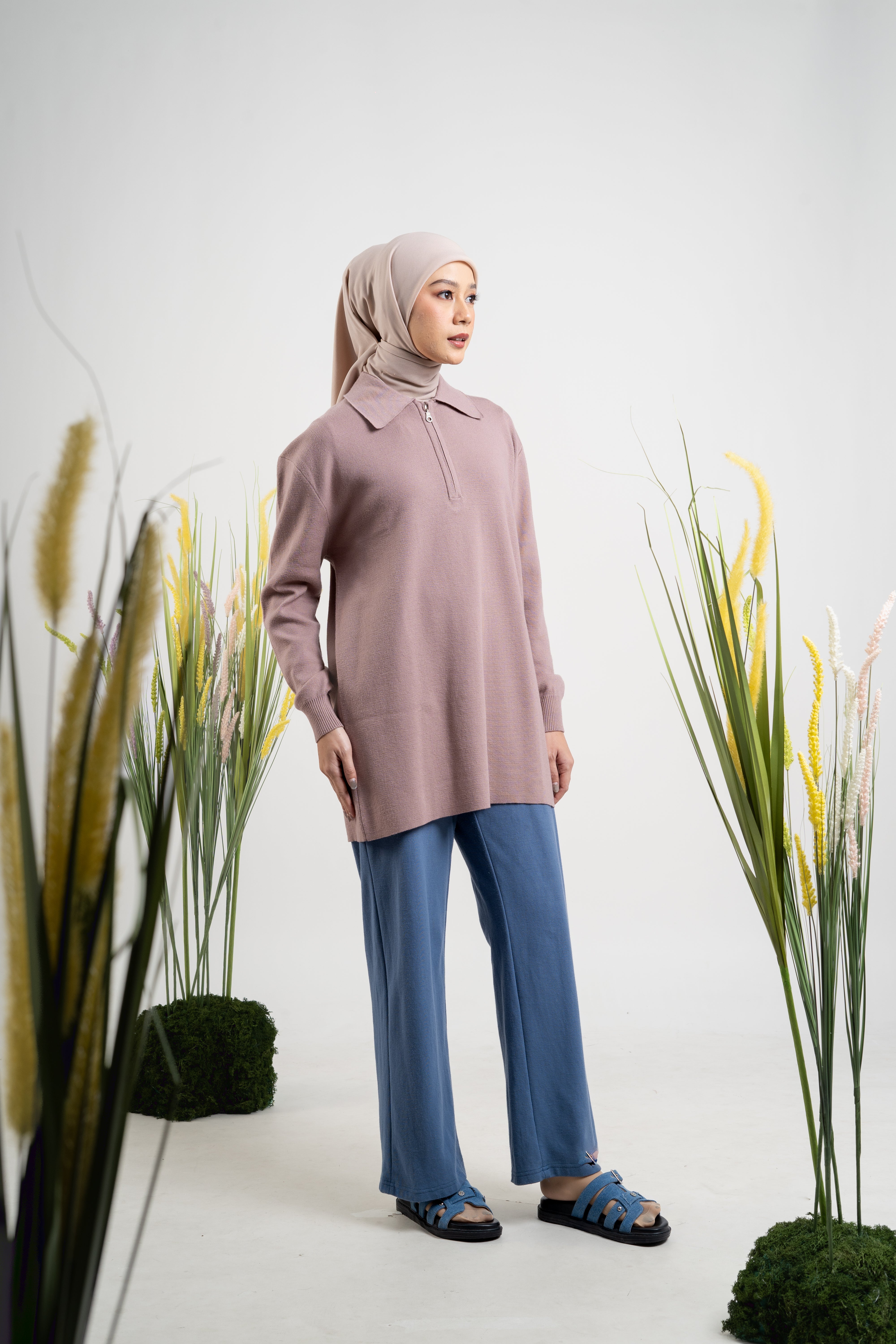 M Tunic Classic Knit - Taupe