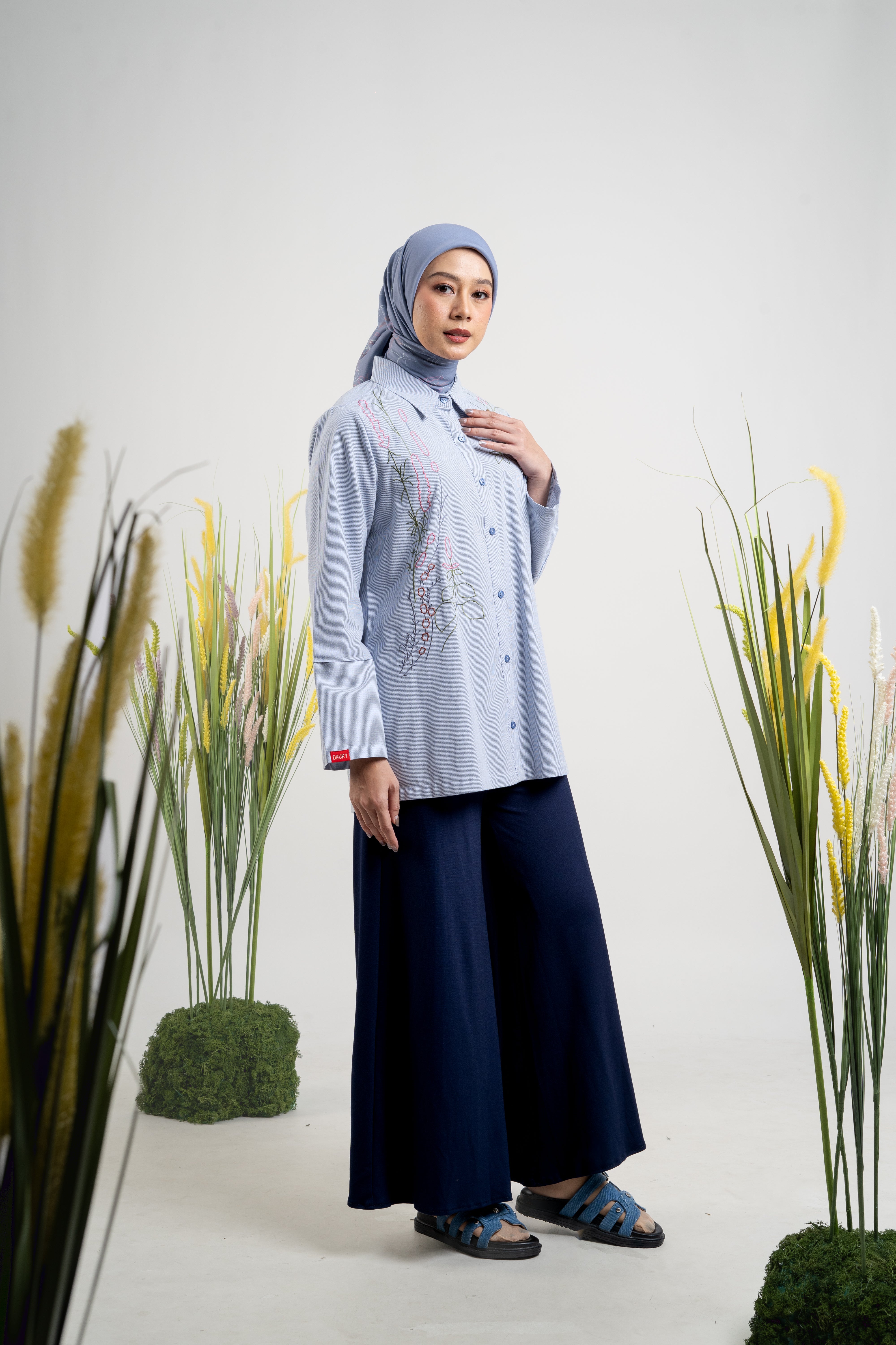 M Tunic Wild Flower - Navy