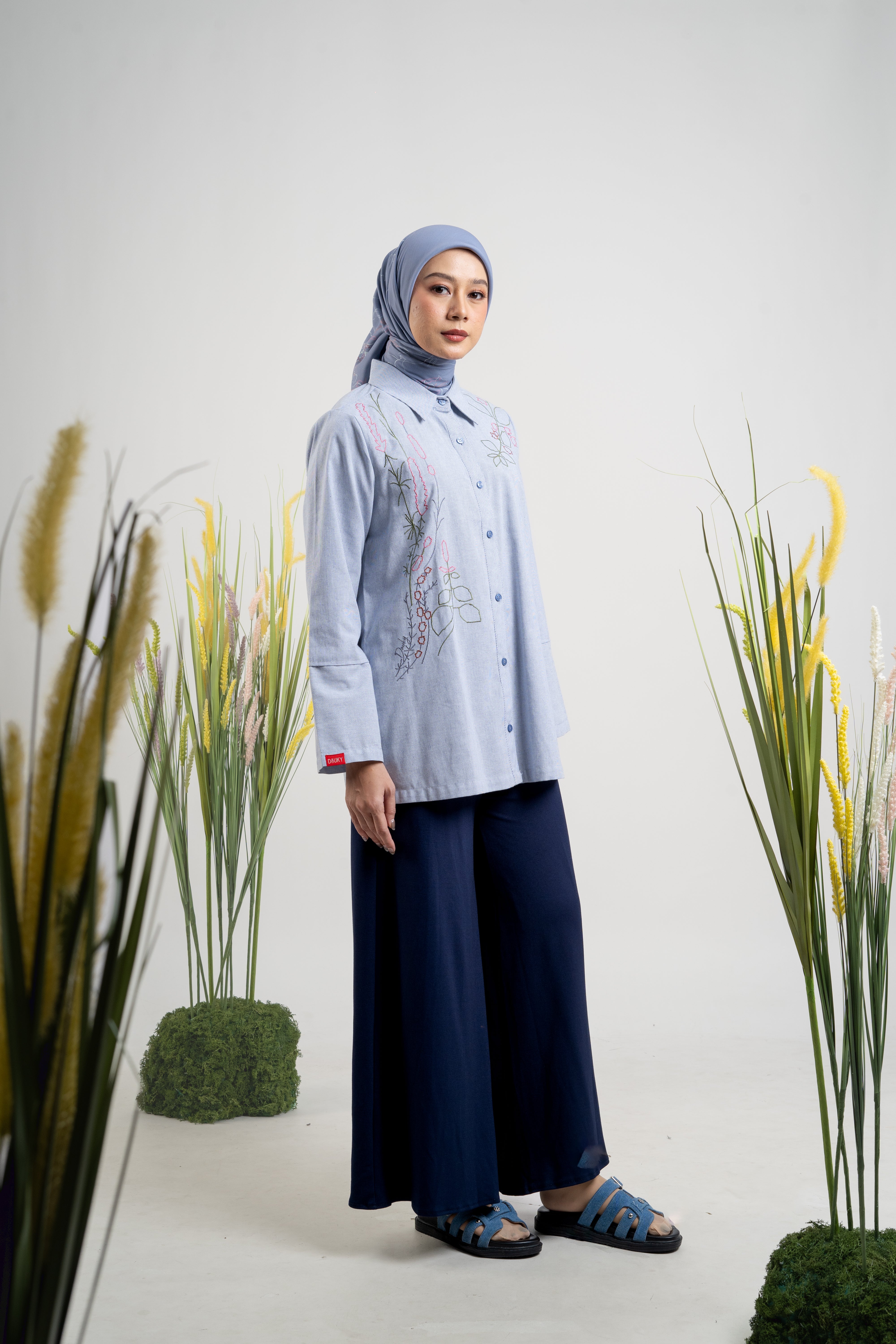 M Tunic Wild Flower - Navy