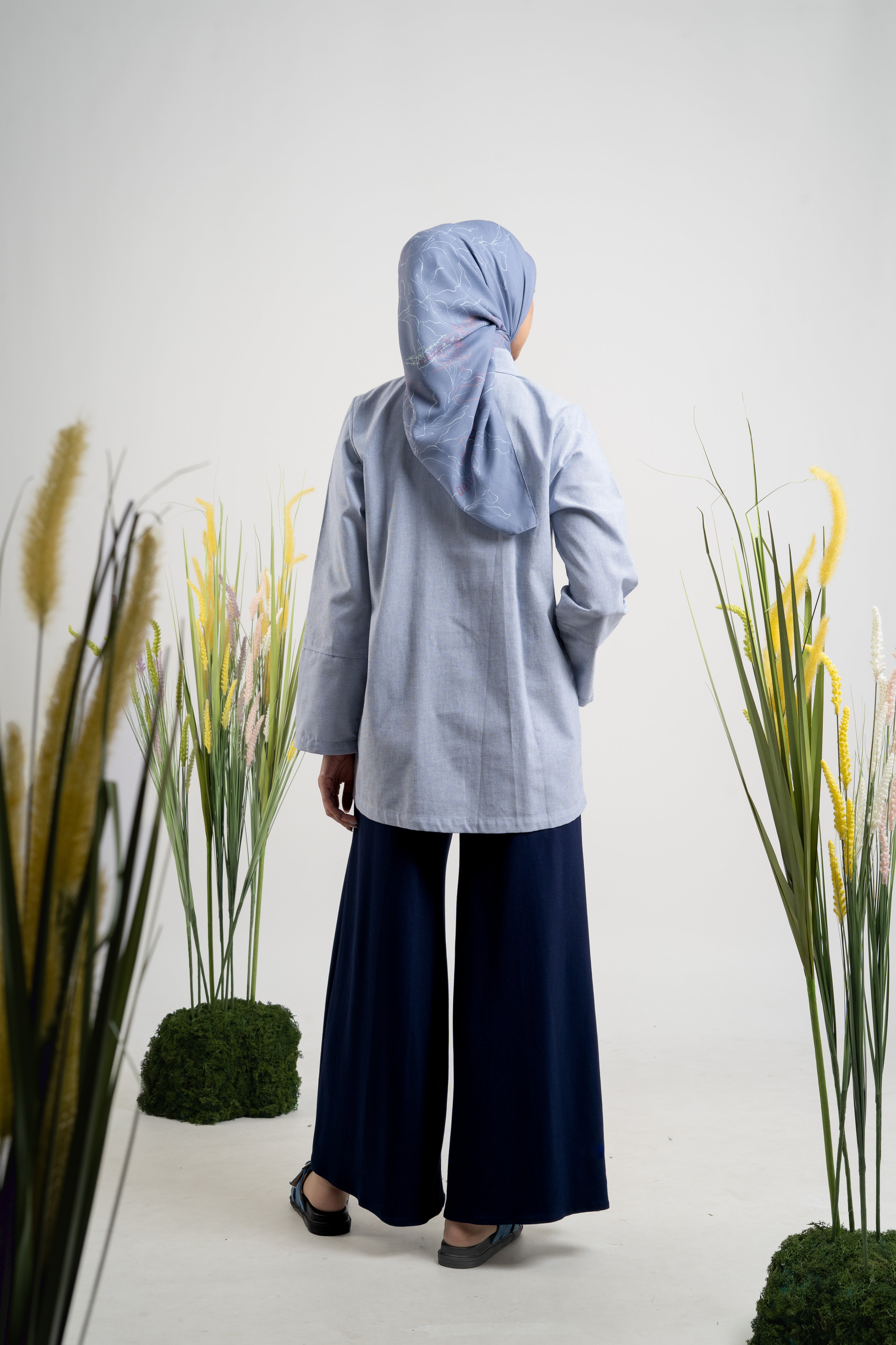 M Tunic Wild Flower - Navy