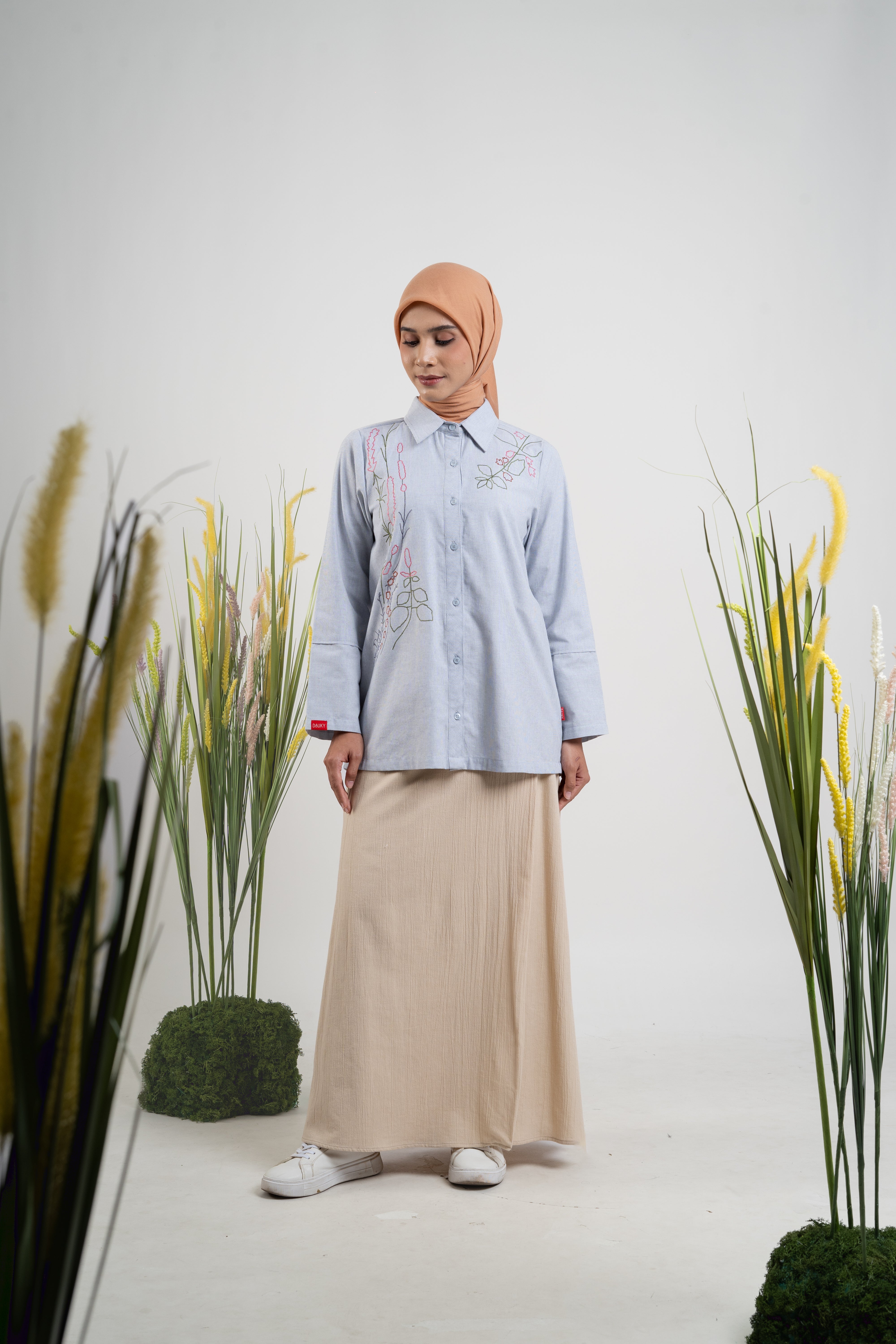 M Tunic Wild Flower - Silver Grey