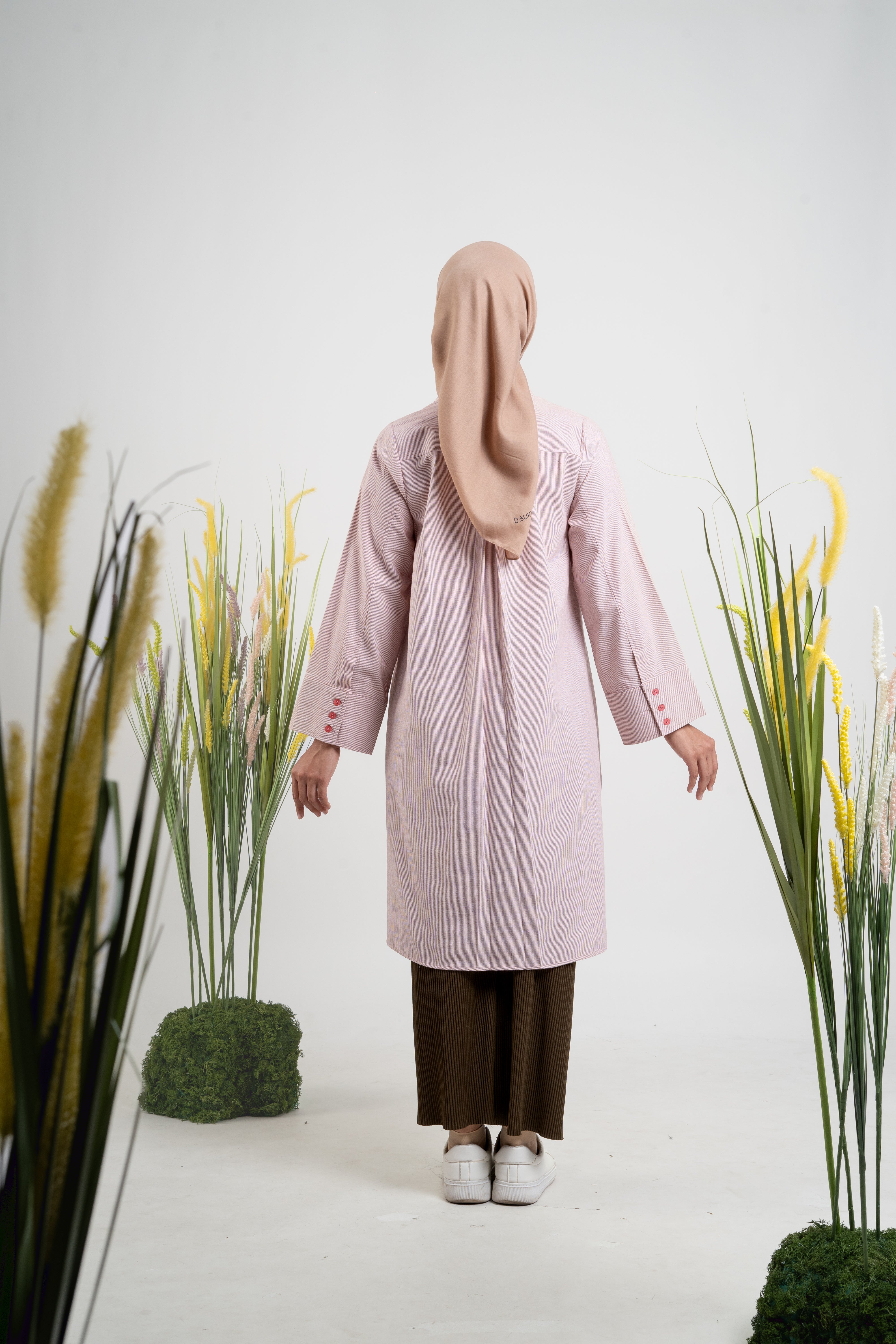 L Tunic Wild Flower - Dusty Pink