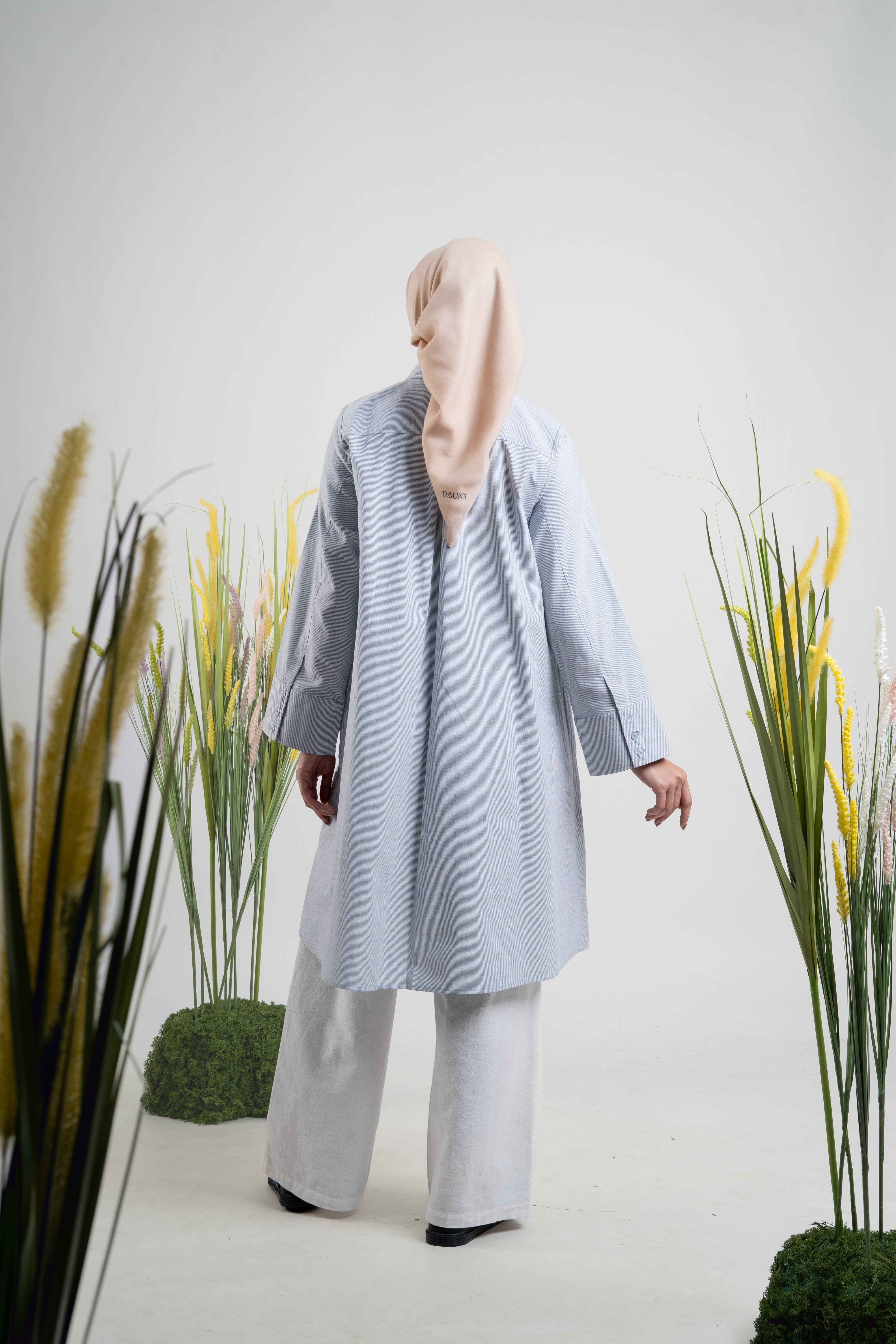 L Tunic Wild Flower - Silver Grey