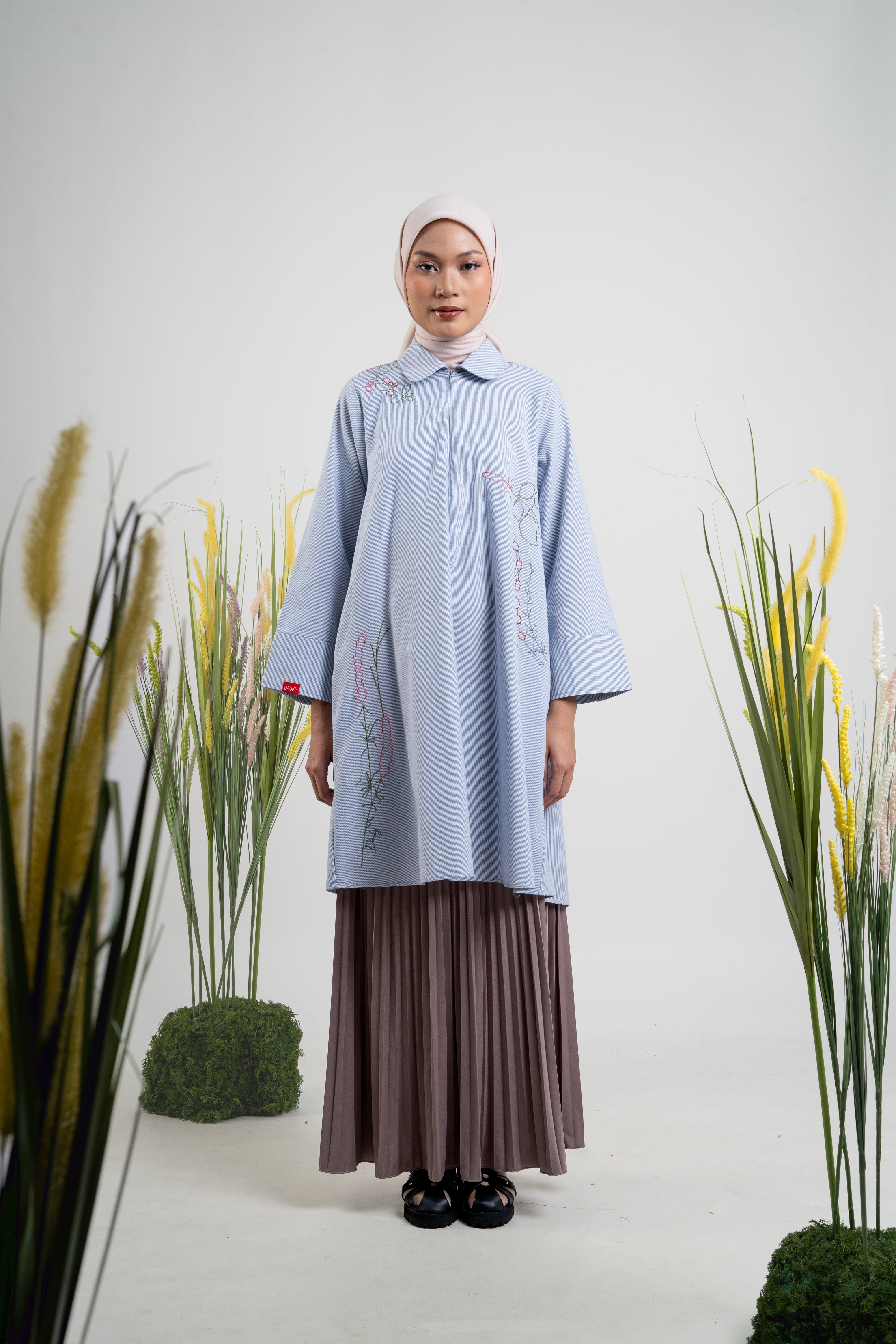 L Tunic Wild Flower - Navy